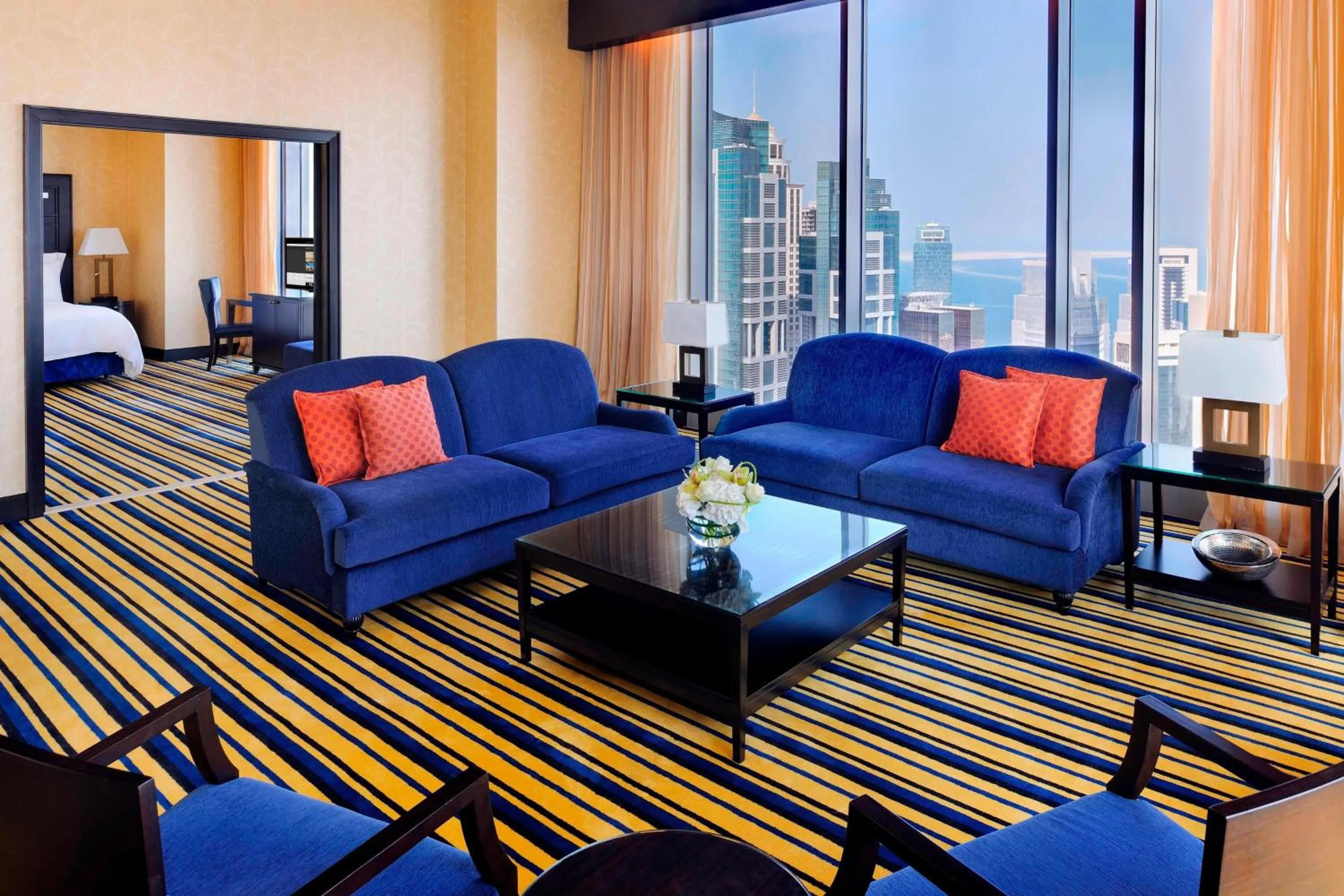 Living room in Marriott Marquis City Center Doha Hotel
