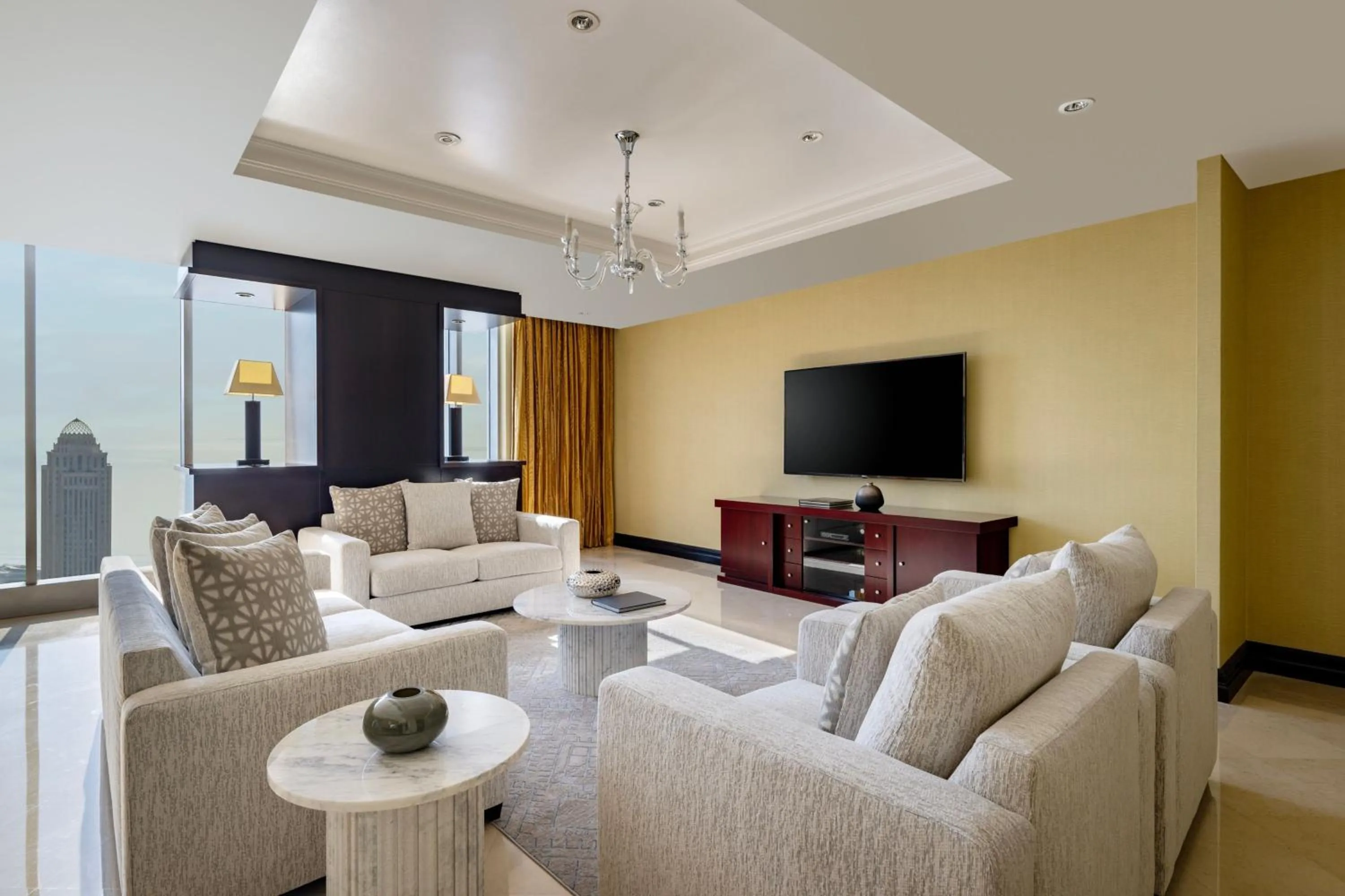 Bedroom in Marriott Marquis City Center Doha Hotel