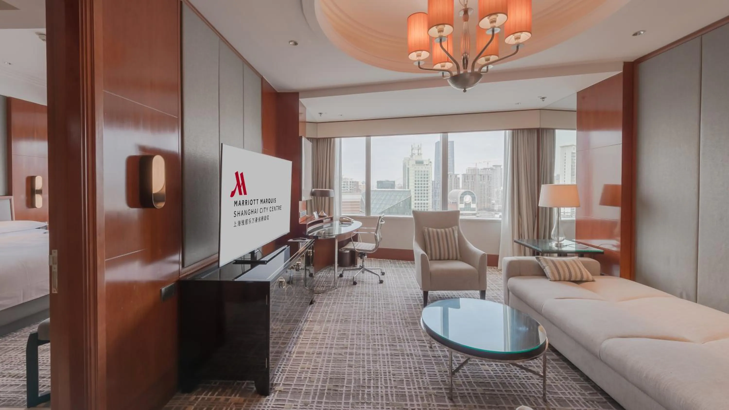 Living room in Shanghai Marriott Marquis City Centre