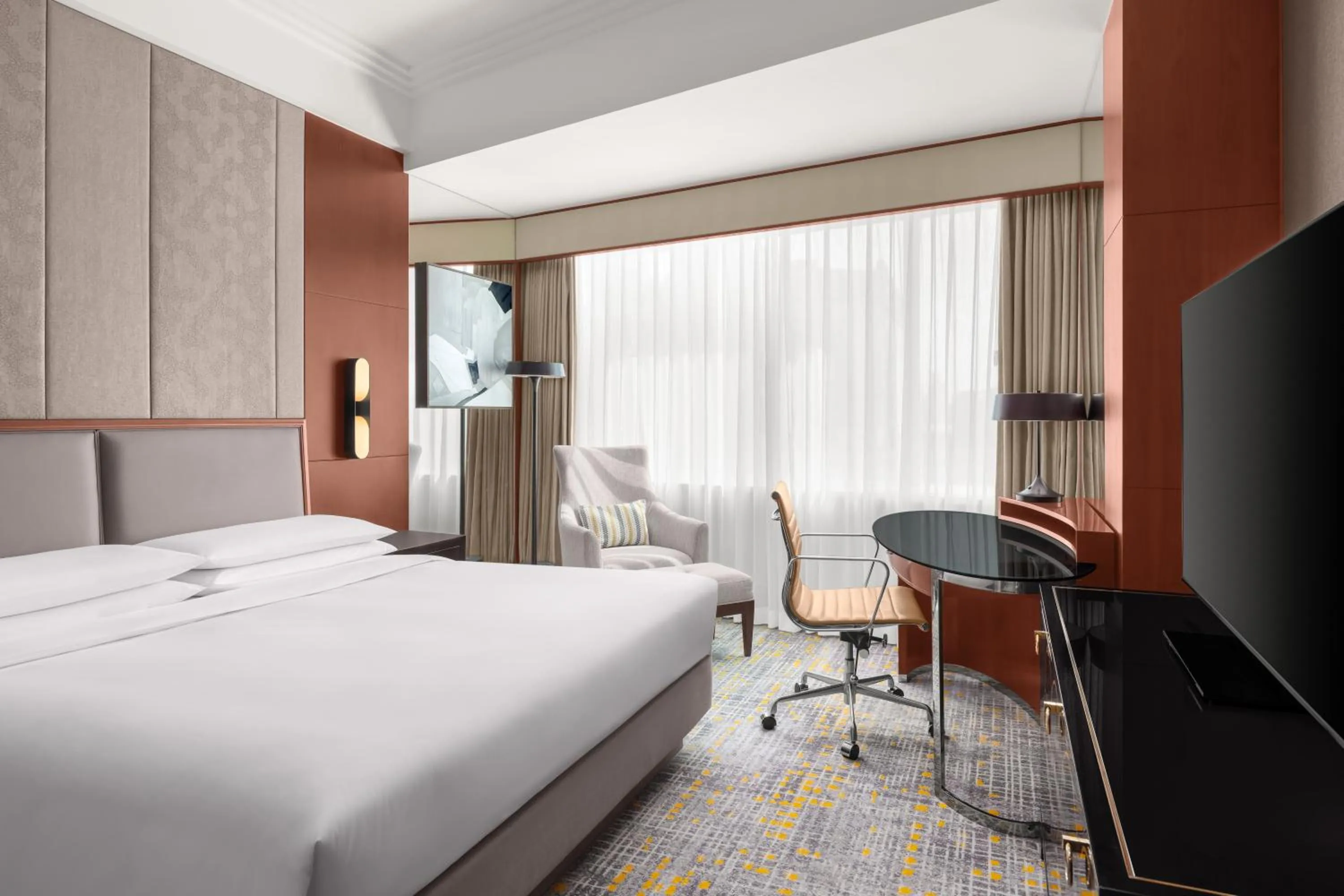 Bedroom, Bed in Shanghai Marriott Marquis City Centre