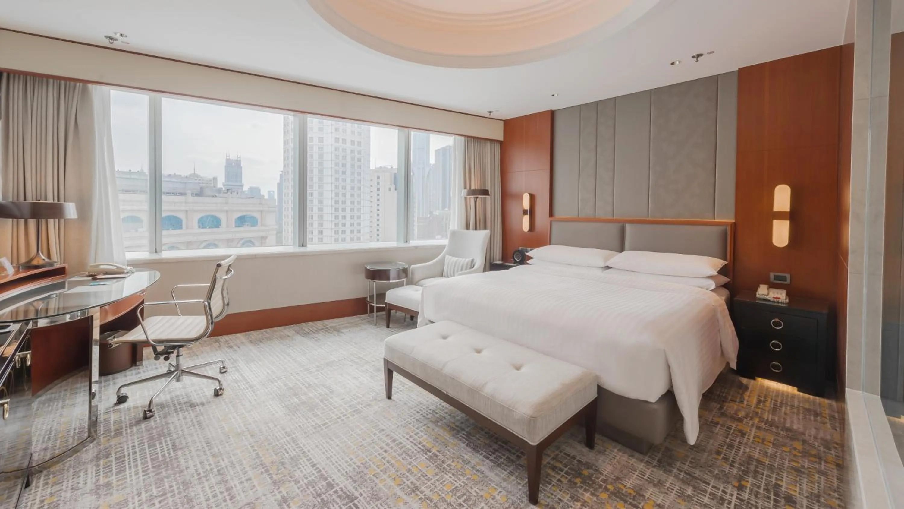 Bedroom, Bed in Shanghai Marriott Marquis City Centre