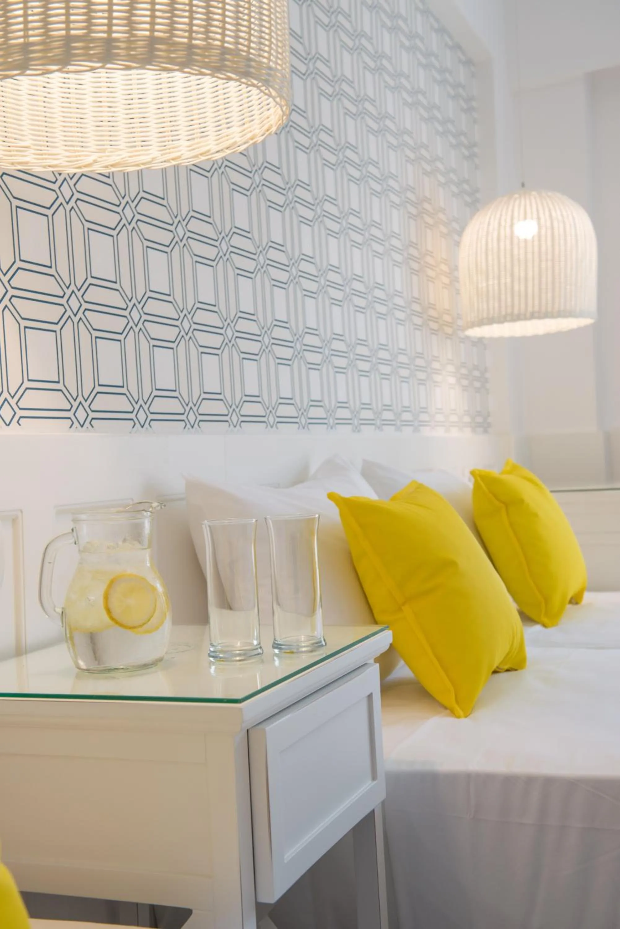 Bed in Mari Kristin Beach Hotel