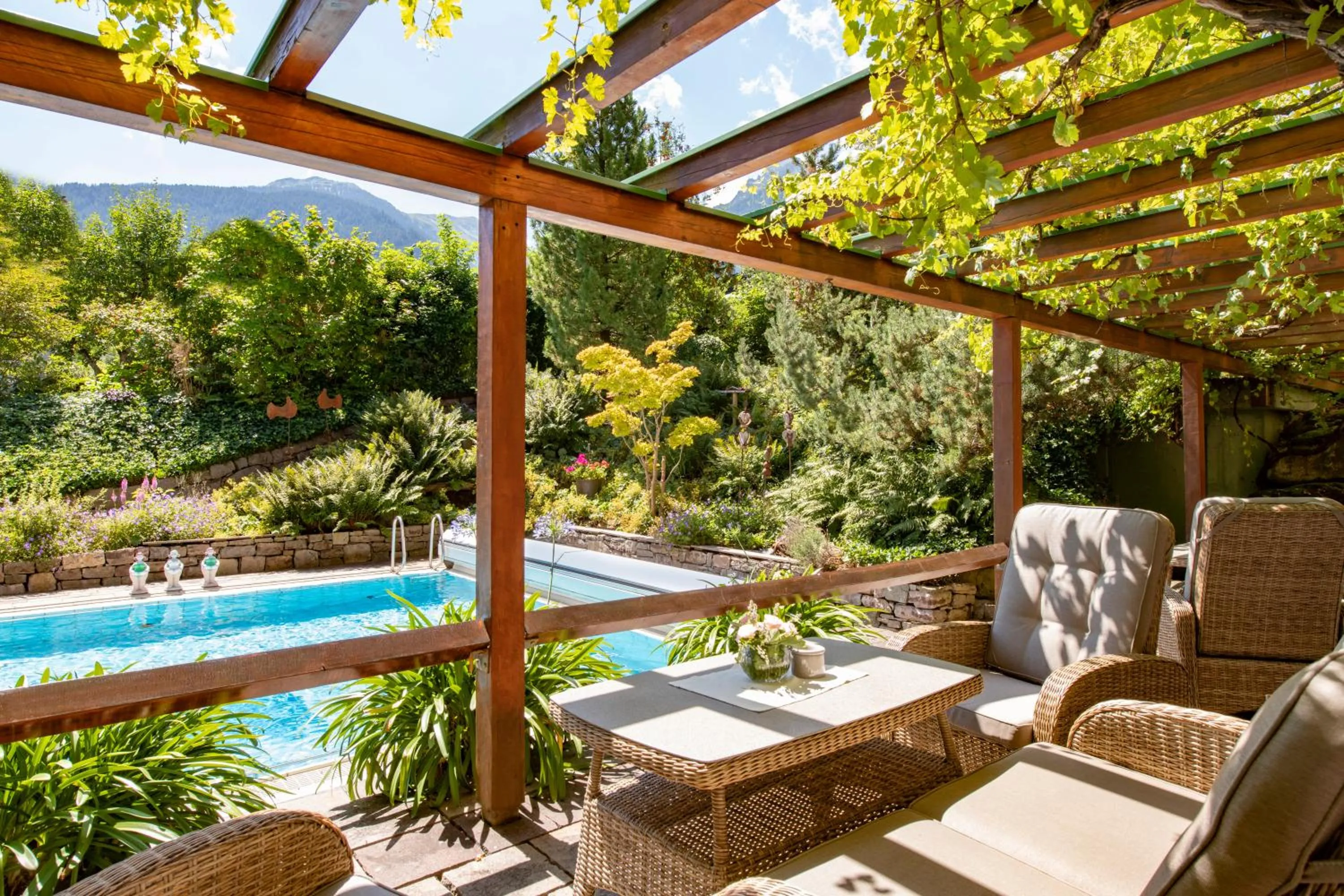 Garden in Hotel Montafoner Hof