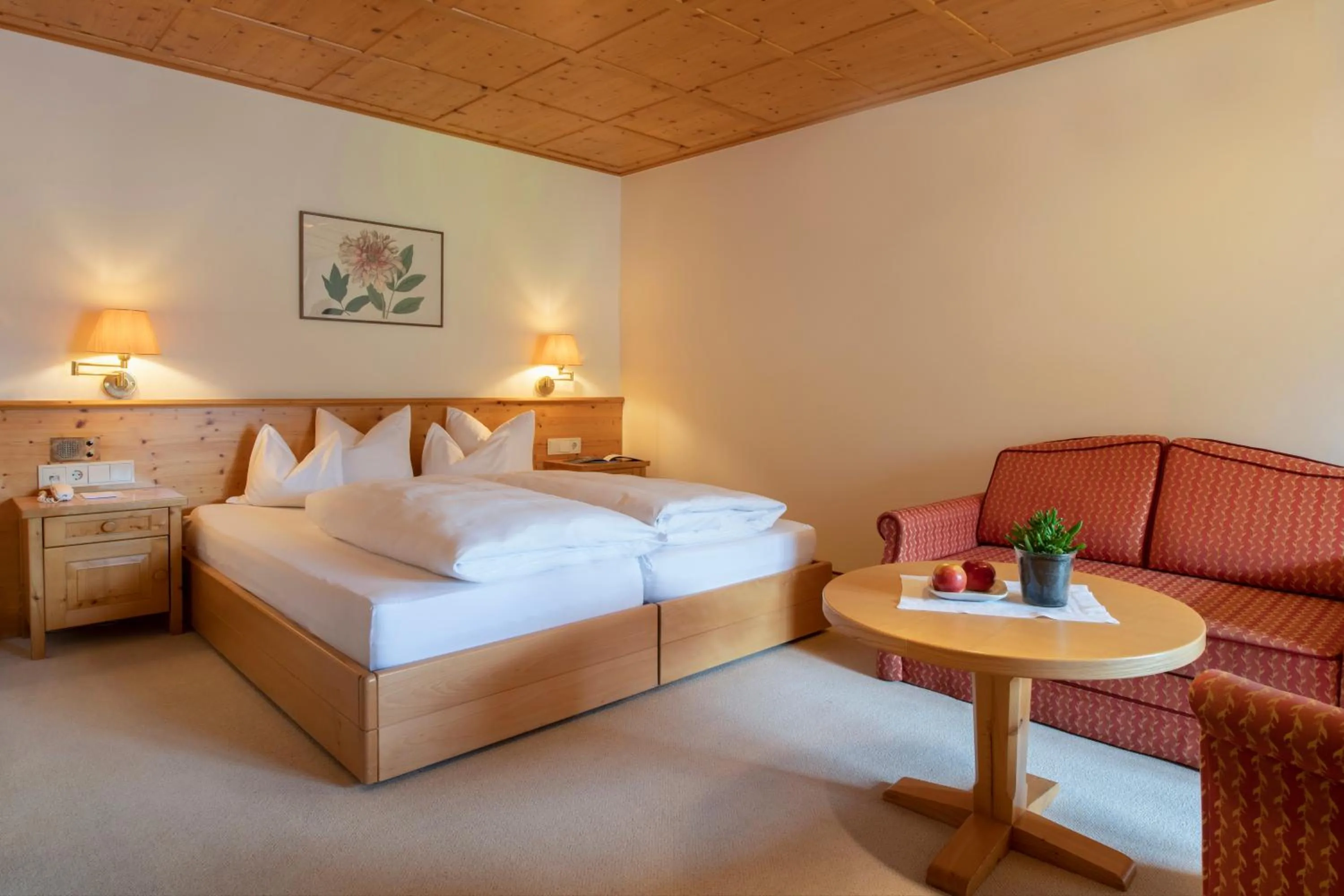 Bed in Hotel Montafoner Hof