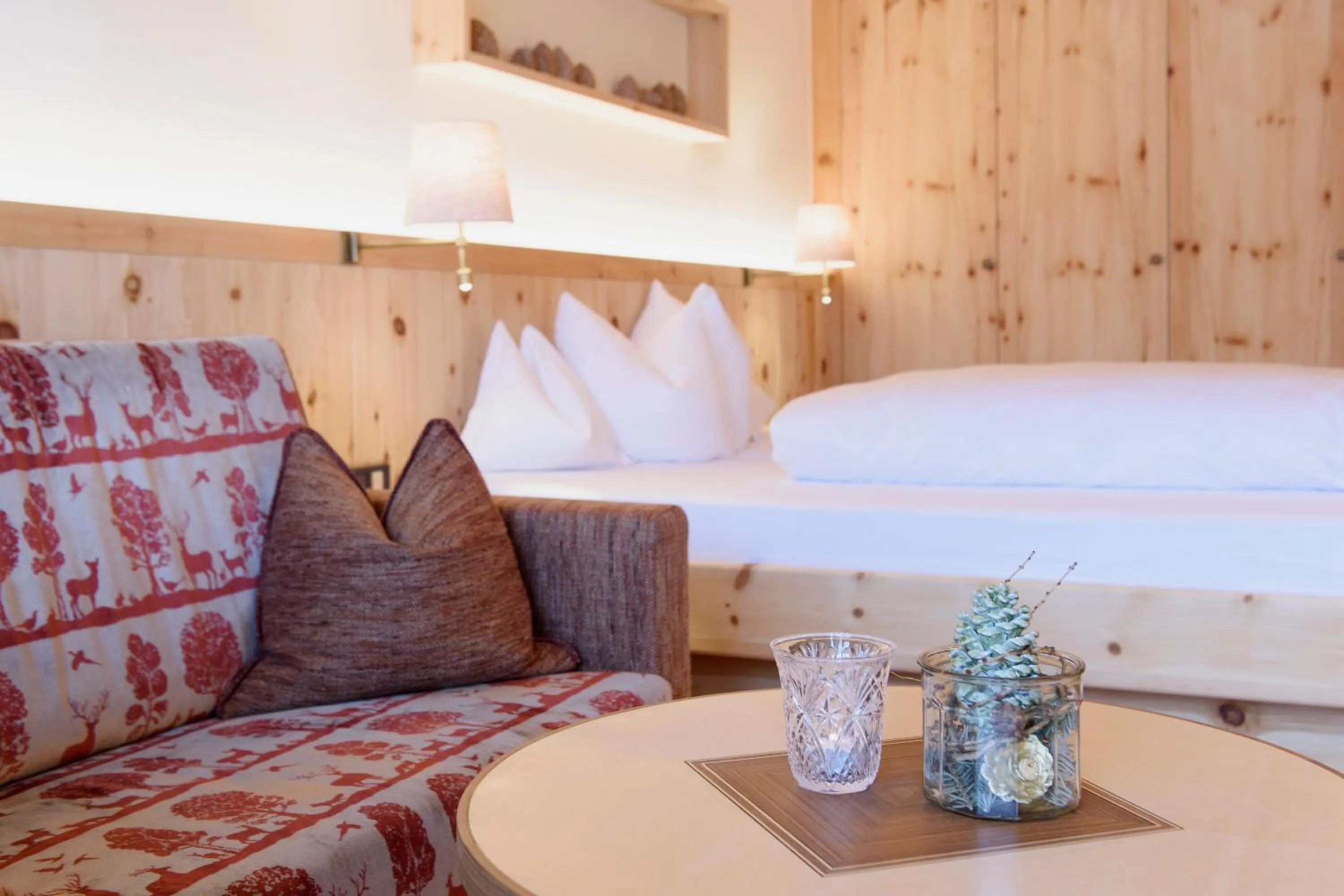 Bed in Hotel Montafoner Hof