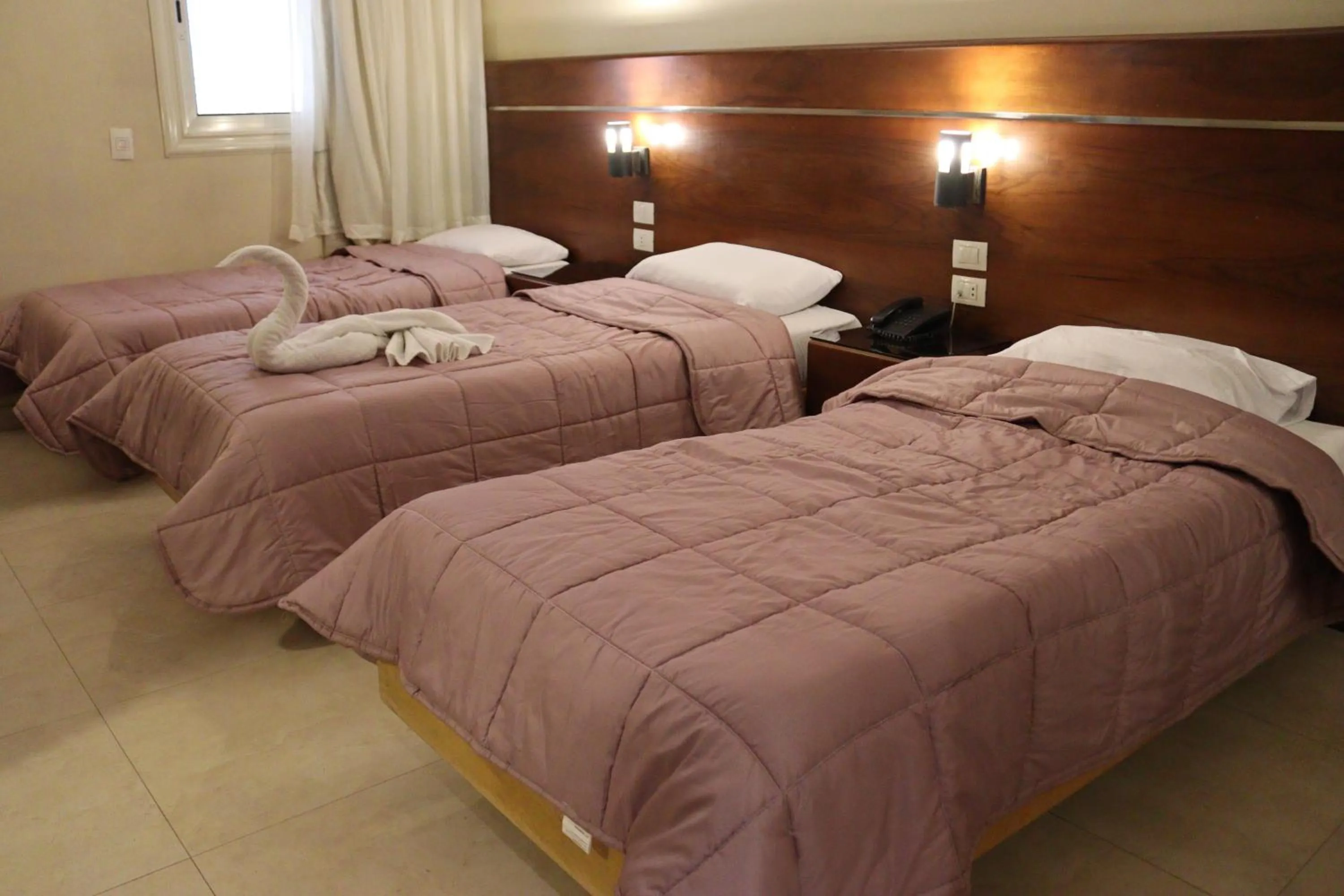 Bed in Pharaohs Hotel