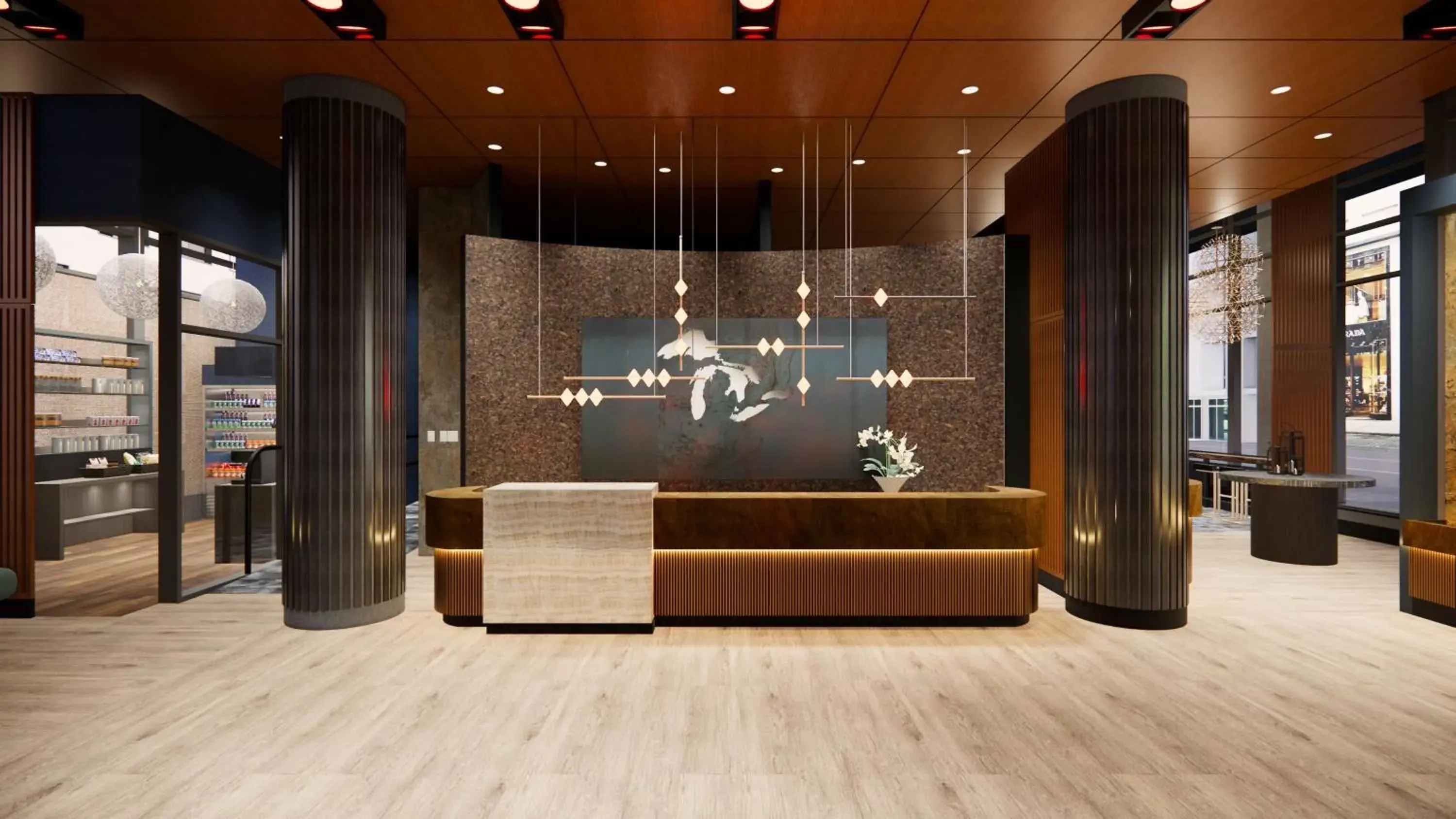 Lobby or reception in Embassy Suites by Hilton - Montreal Lobby or reception in Embassy Suites by Hilton - Montreal