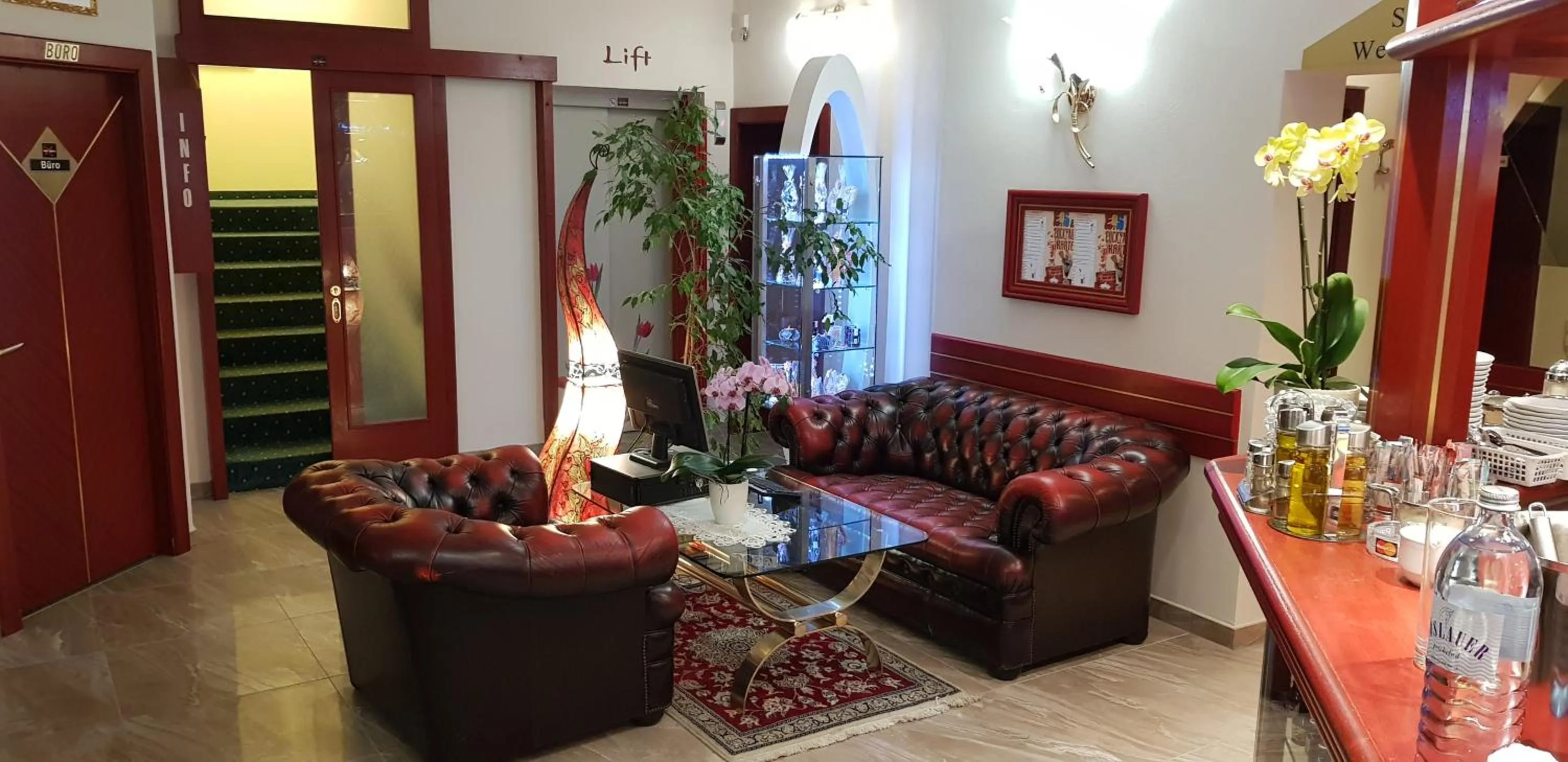 Lobby or reception in Strandhotel Orchidee