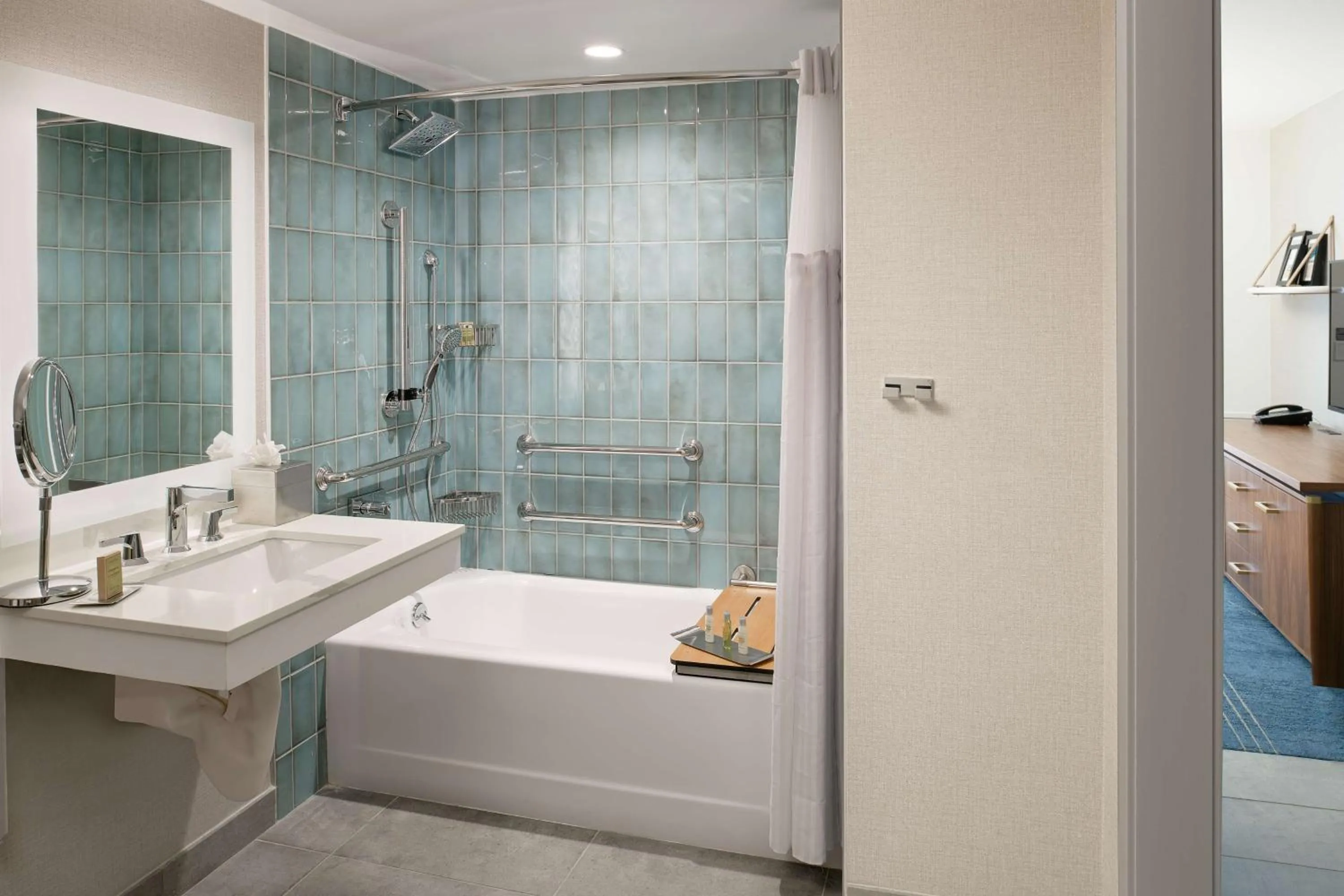 Bathroom in Hilton Los Angeles-Culver City, CA