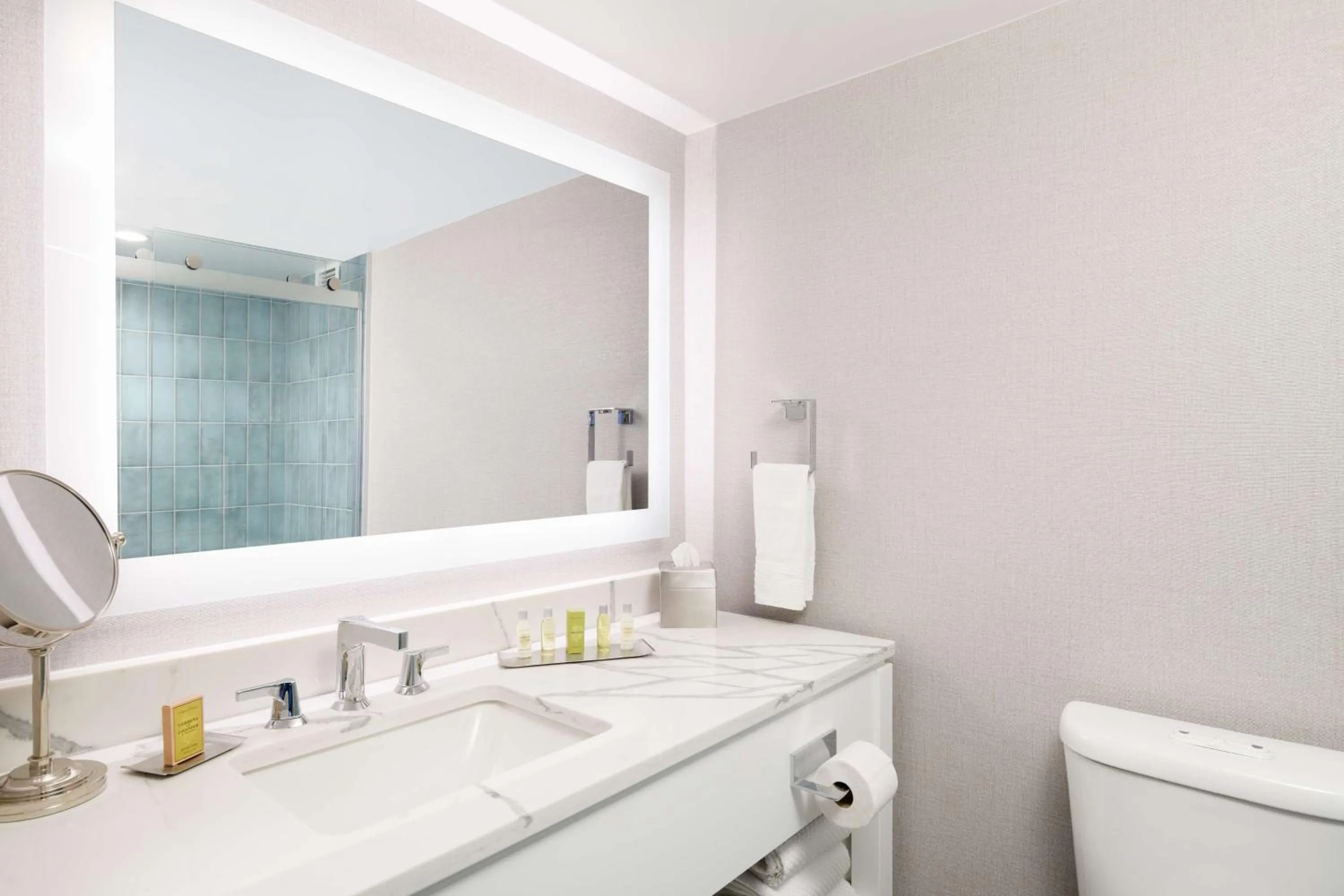 Bathroom in Hilton Los Angeles-Culver City, CA