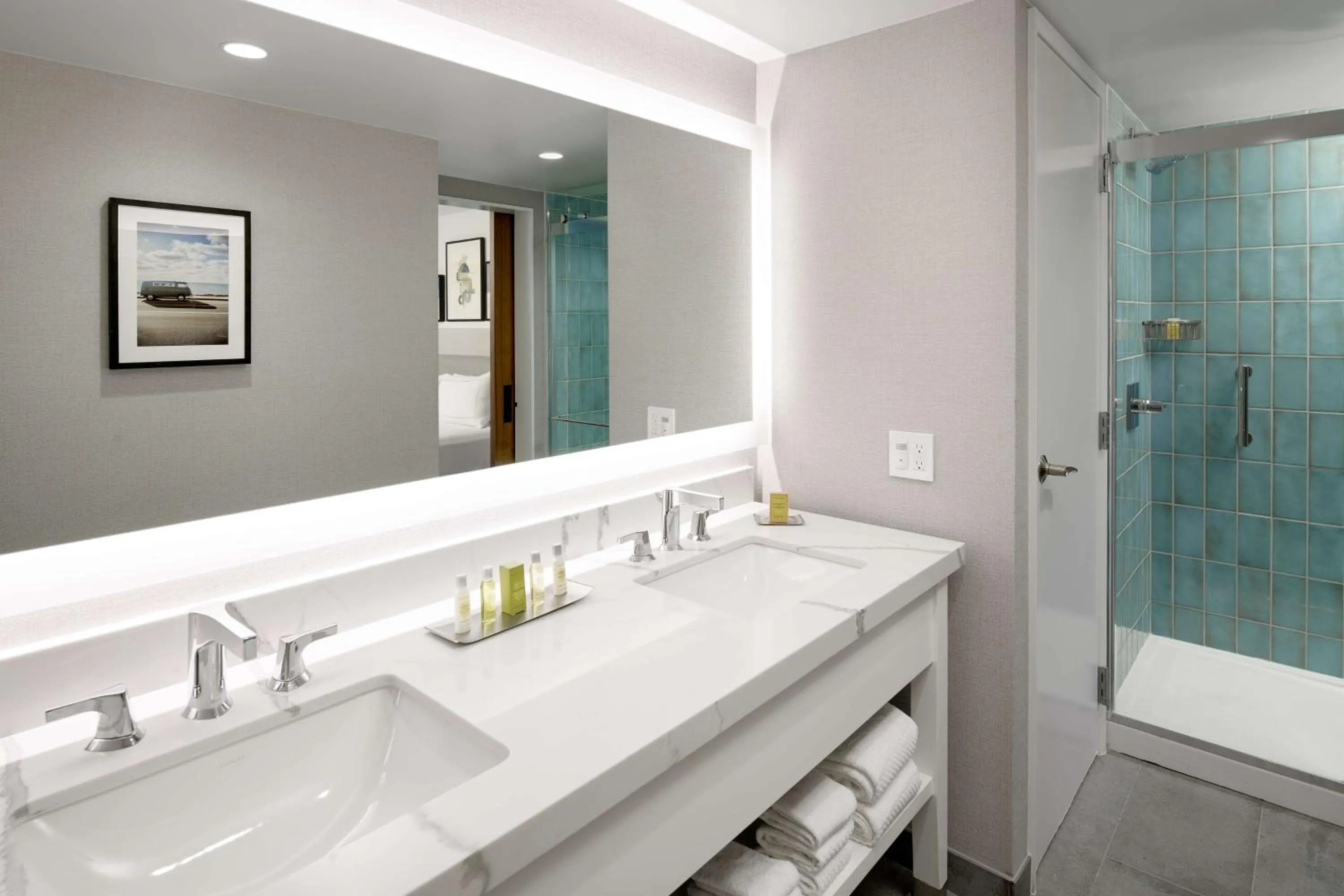 Bathroom in Hilton Los Angeles-Culver City, CA