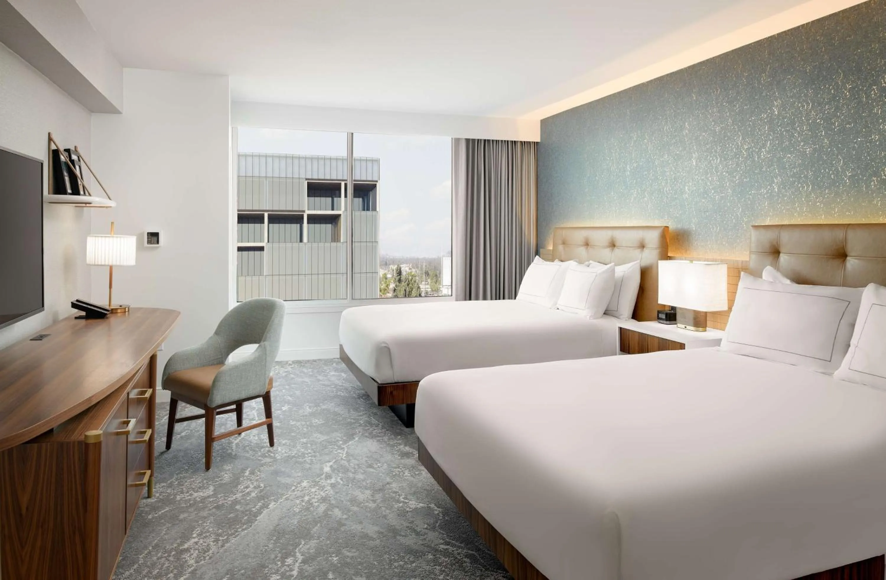 Bed in Hilton Los Angeles-Culver City, CA