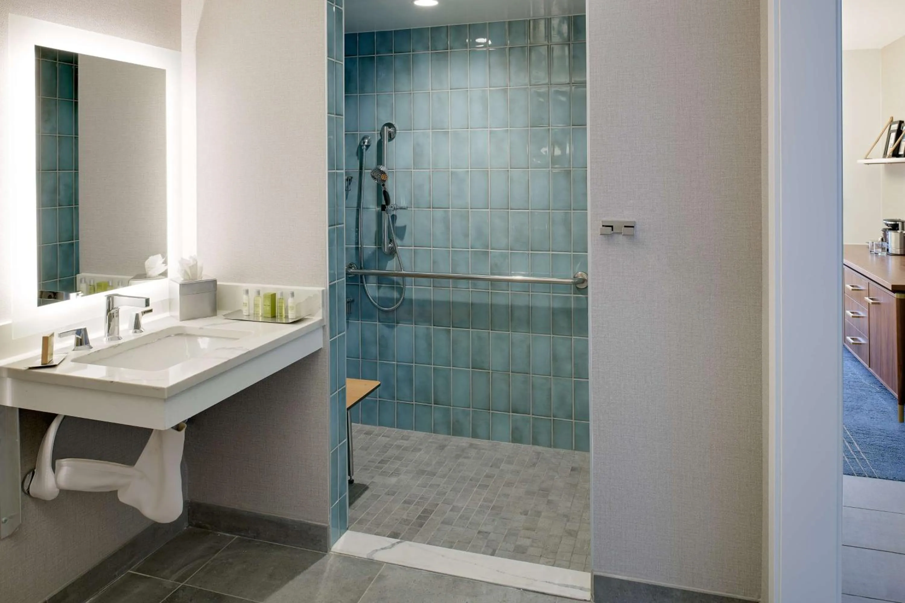 Bathroom in Hilton Los Angeles-Culver City, CA