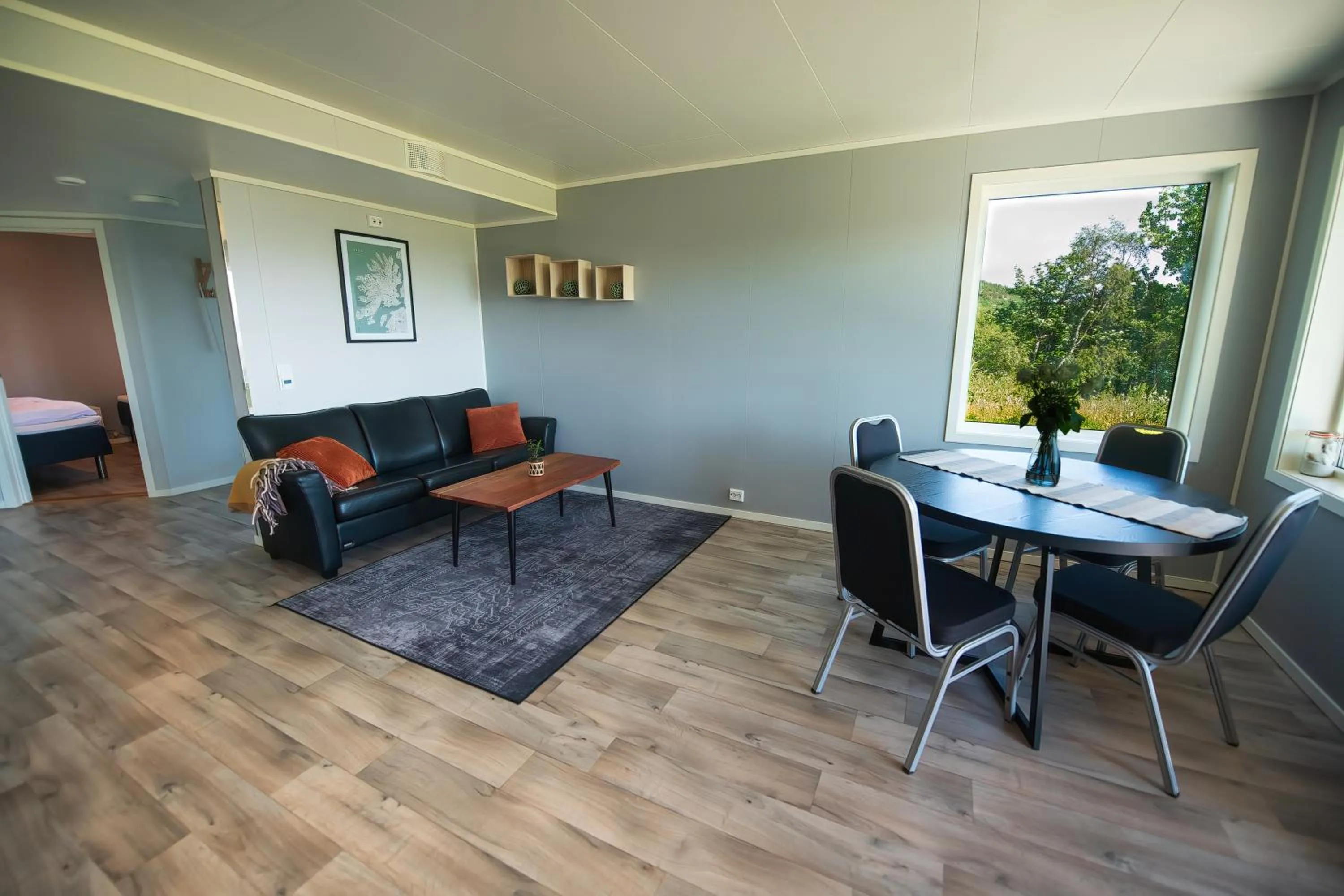 Seating area in Senja Fjordhotell and Apartments