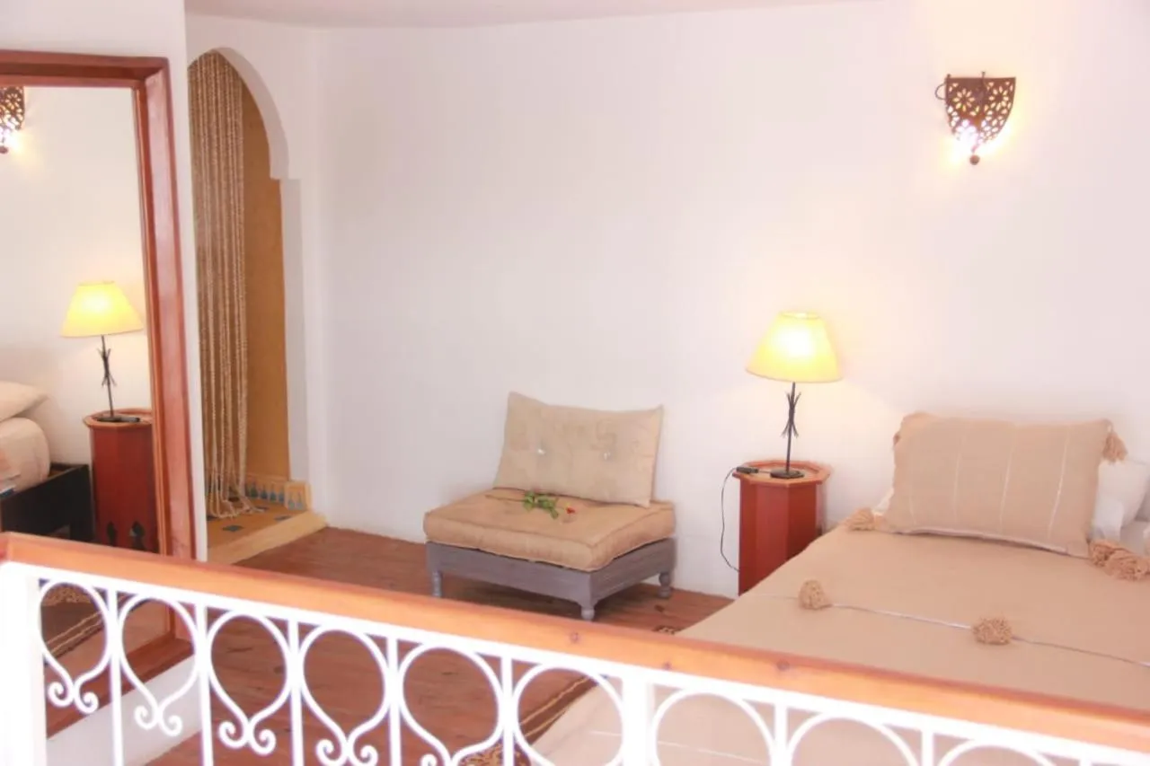 Bed in Riad Haizea Mogador