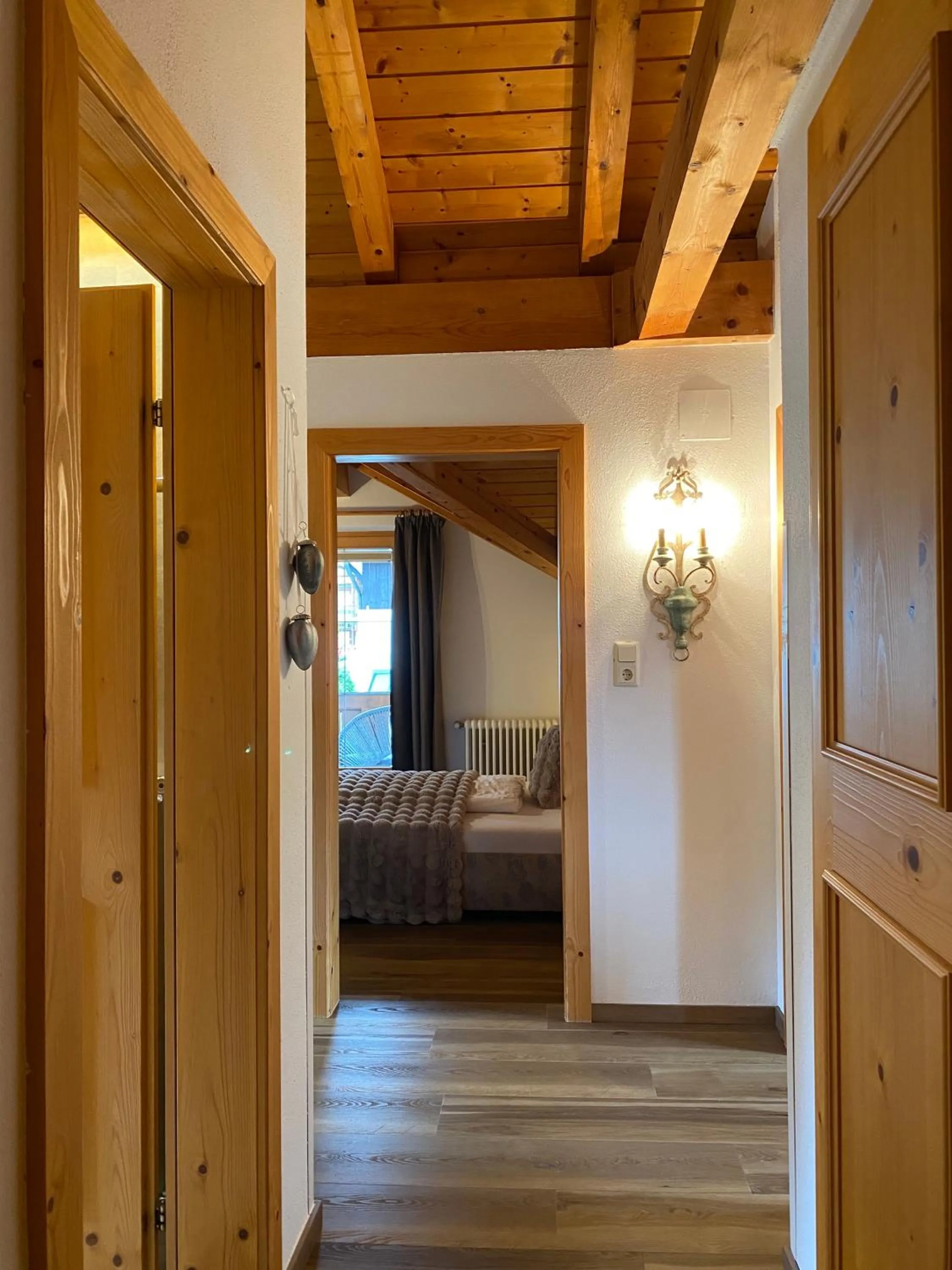 Bed in Ferienwohnungen Jägerheim & Jägerhaus