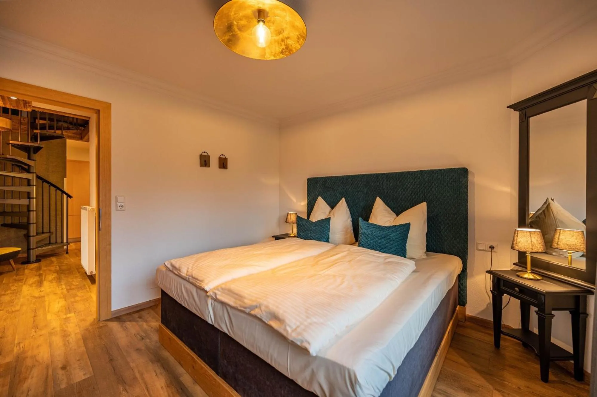Bed in Ferienwohnungen Jägerheim & Jägerhaus