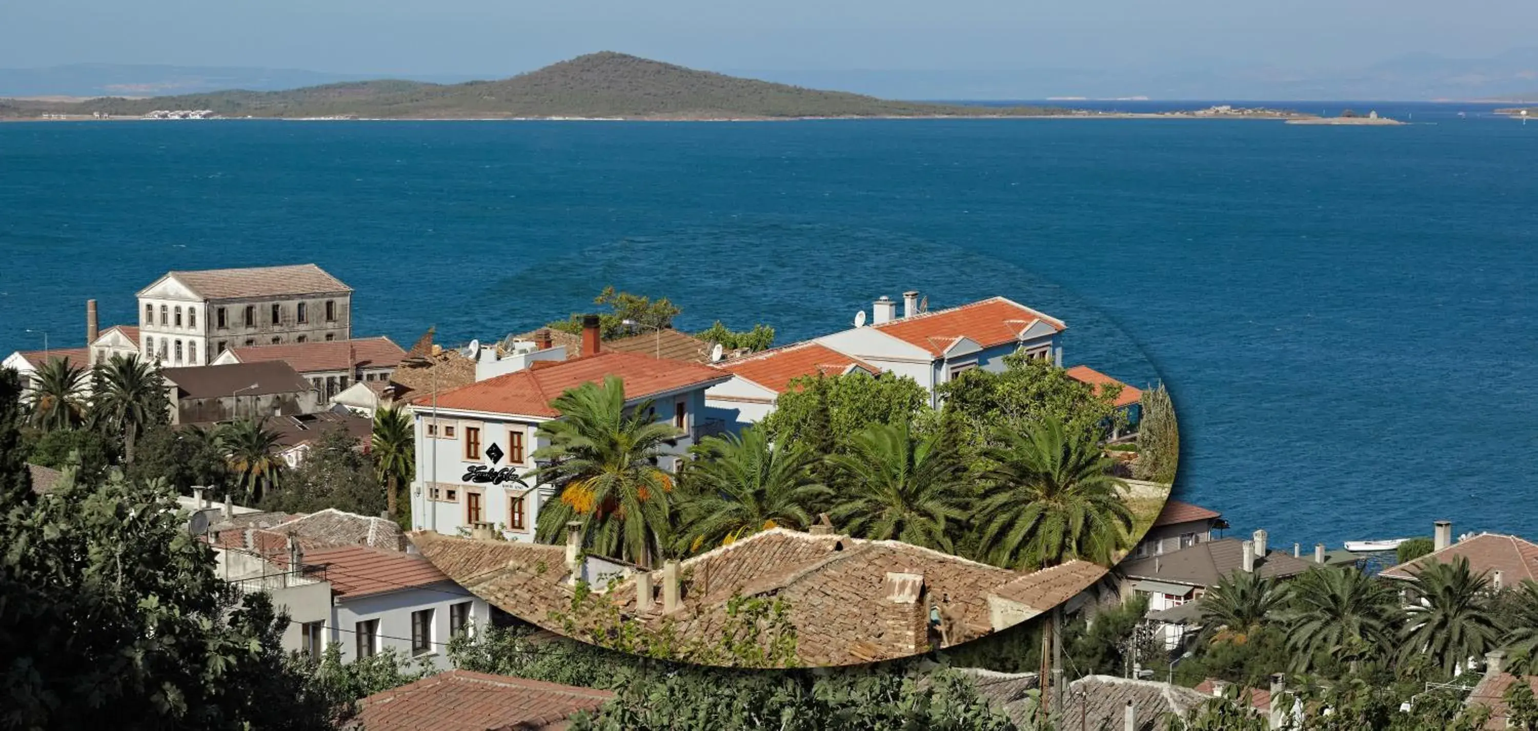 Bird's eye view in Ferahi Evler Ayvalık Bird's eye view in Ferahi Evler Ayvalık