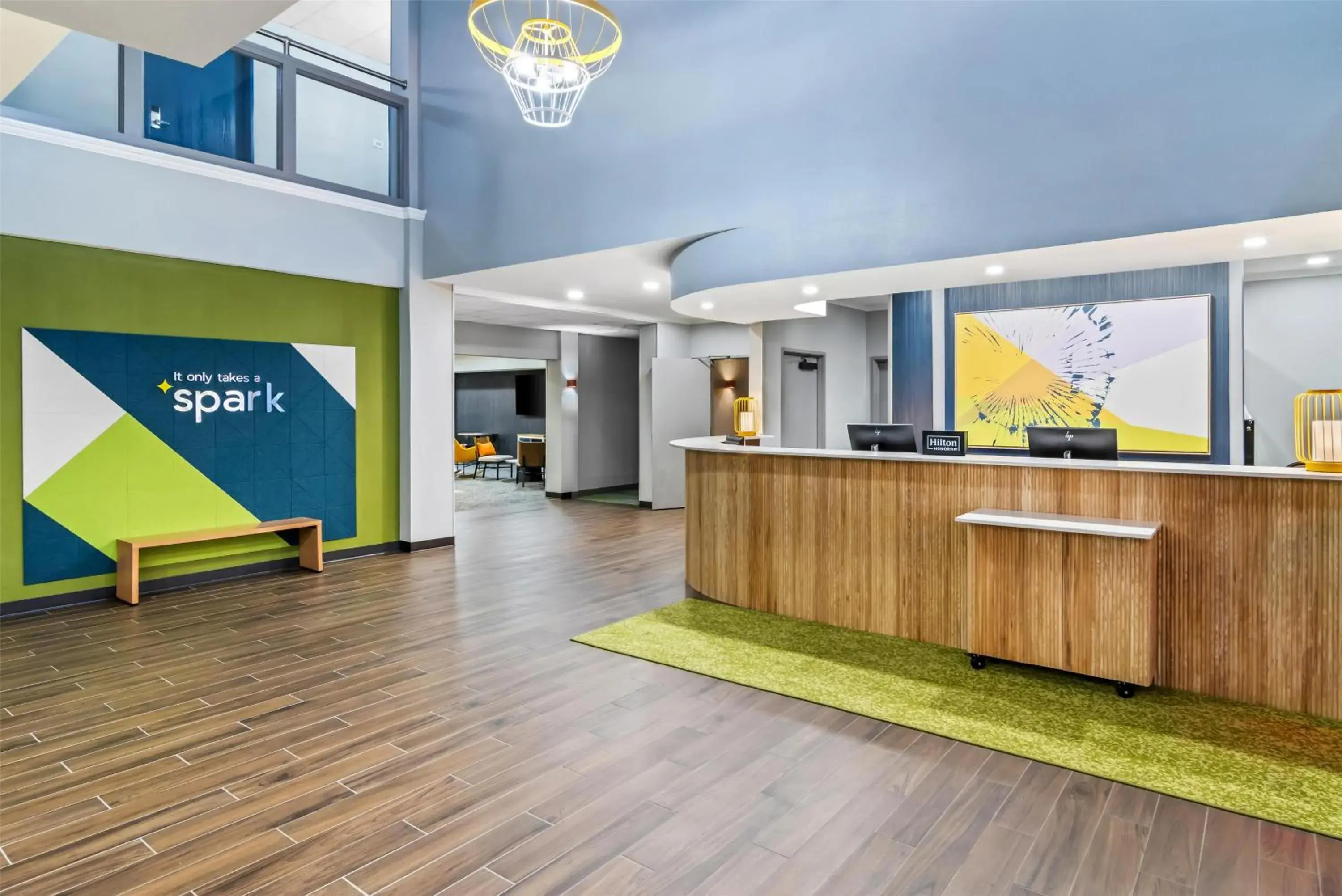 Lobby or reception in Spark By Hilton Merrillville Lobby or reception in Spark By Hilton Merrillville