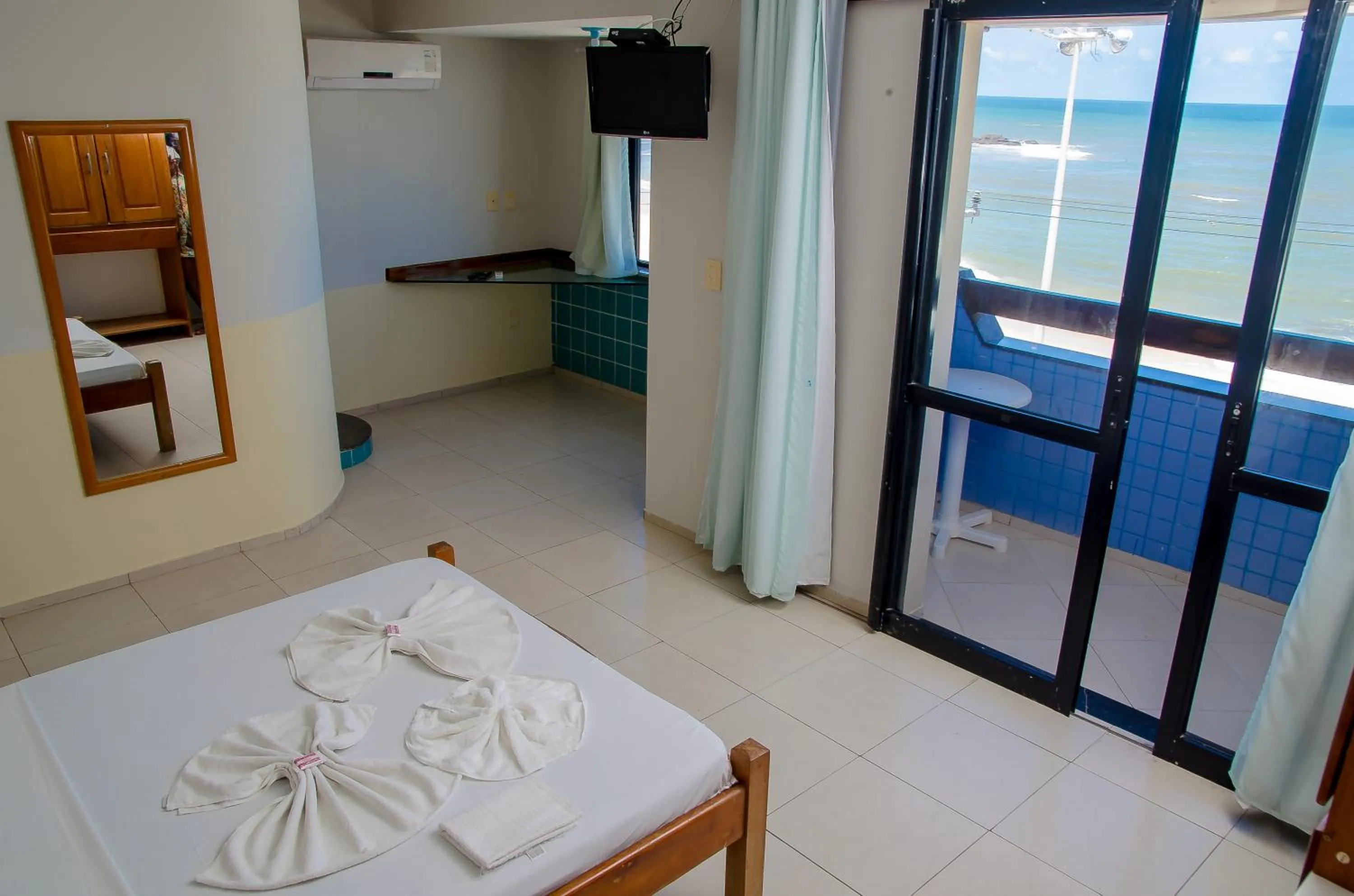 Sea view, Bed in Pousada Mar Aberto