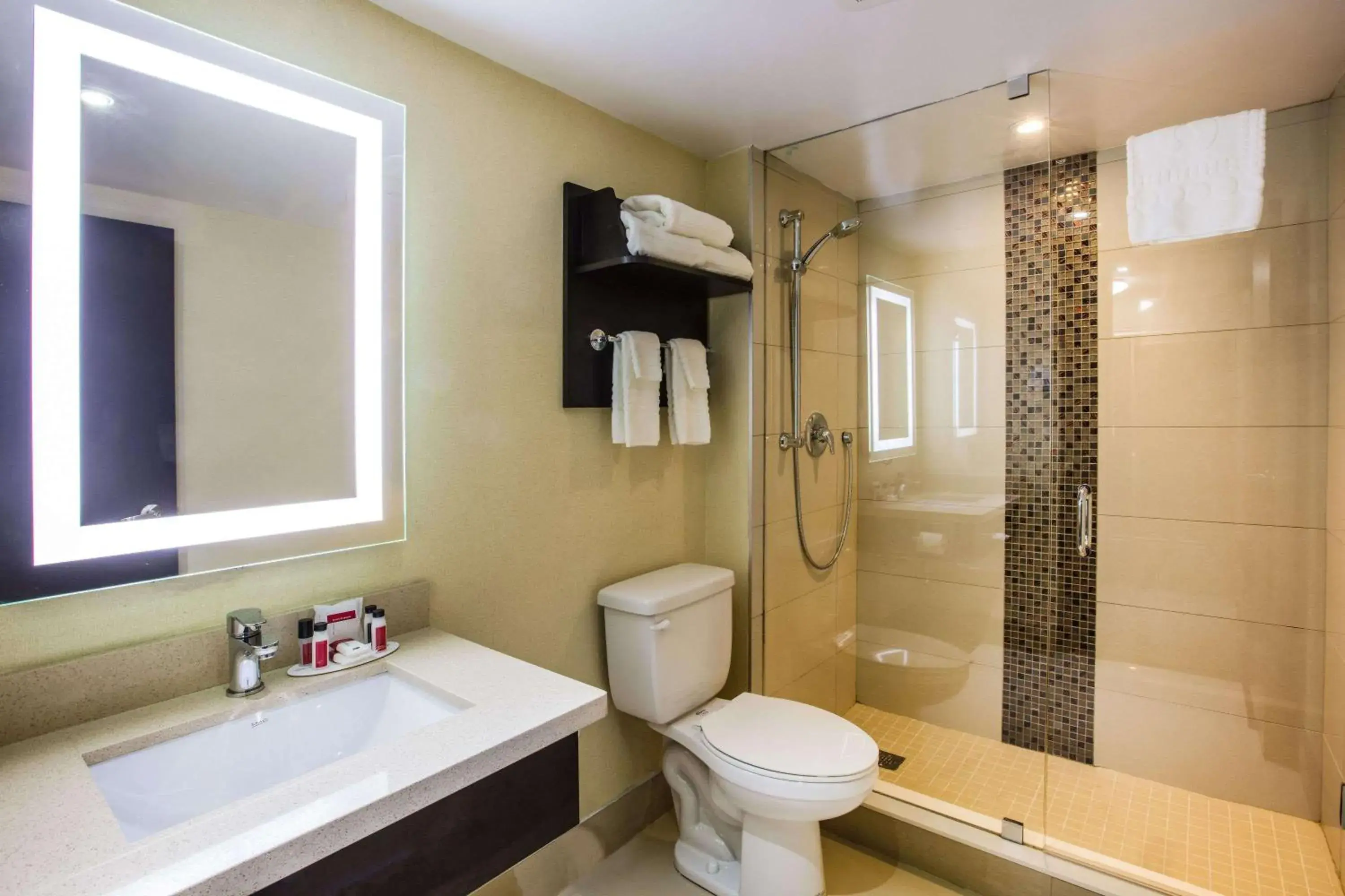 Bathroom in Ramada by Wyndham Jackson's Point Bathroom in Ramada by Wyndham Jackson's Point