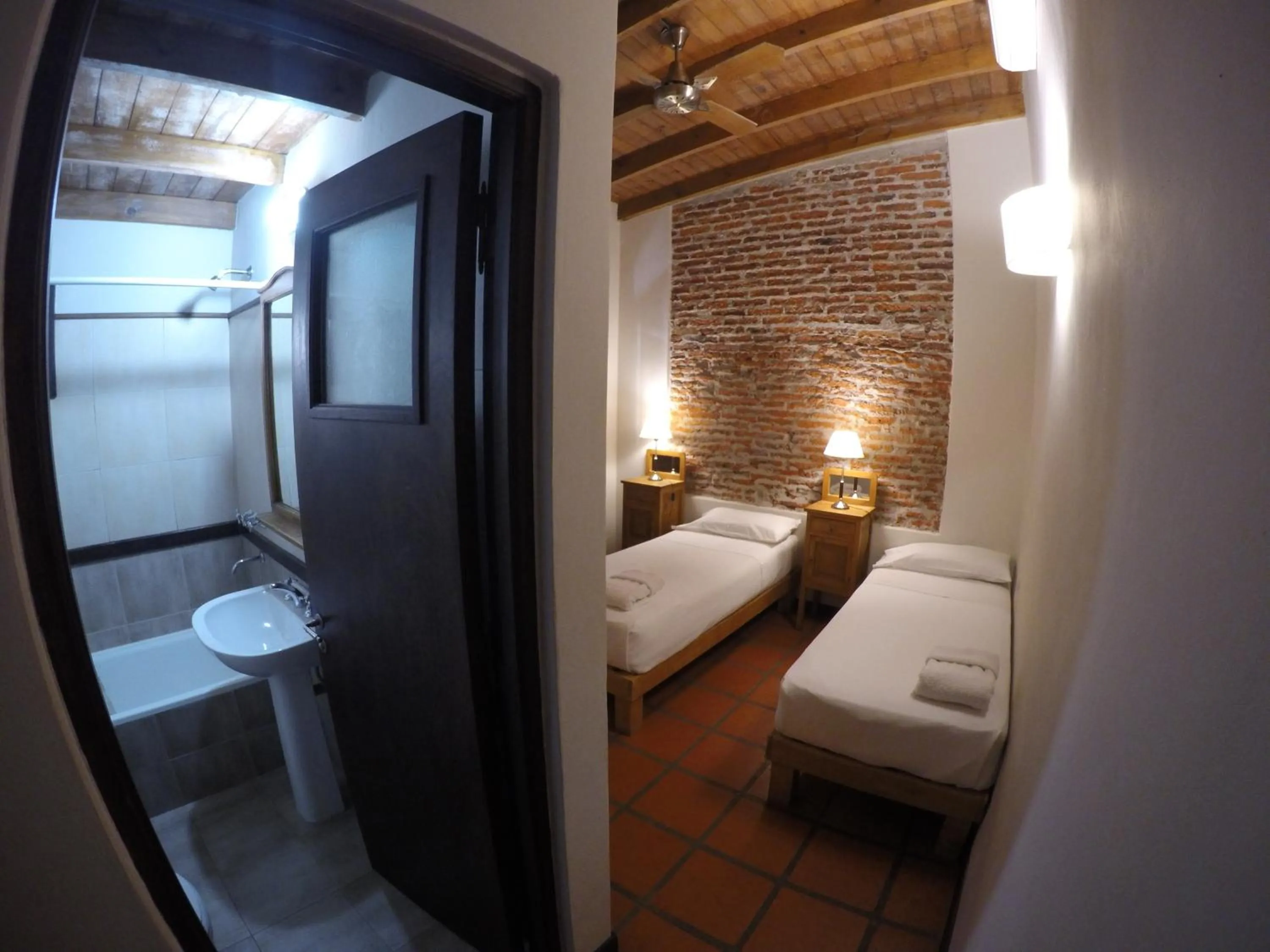 Bathroom, Bed in Posada Gotan