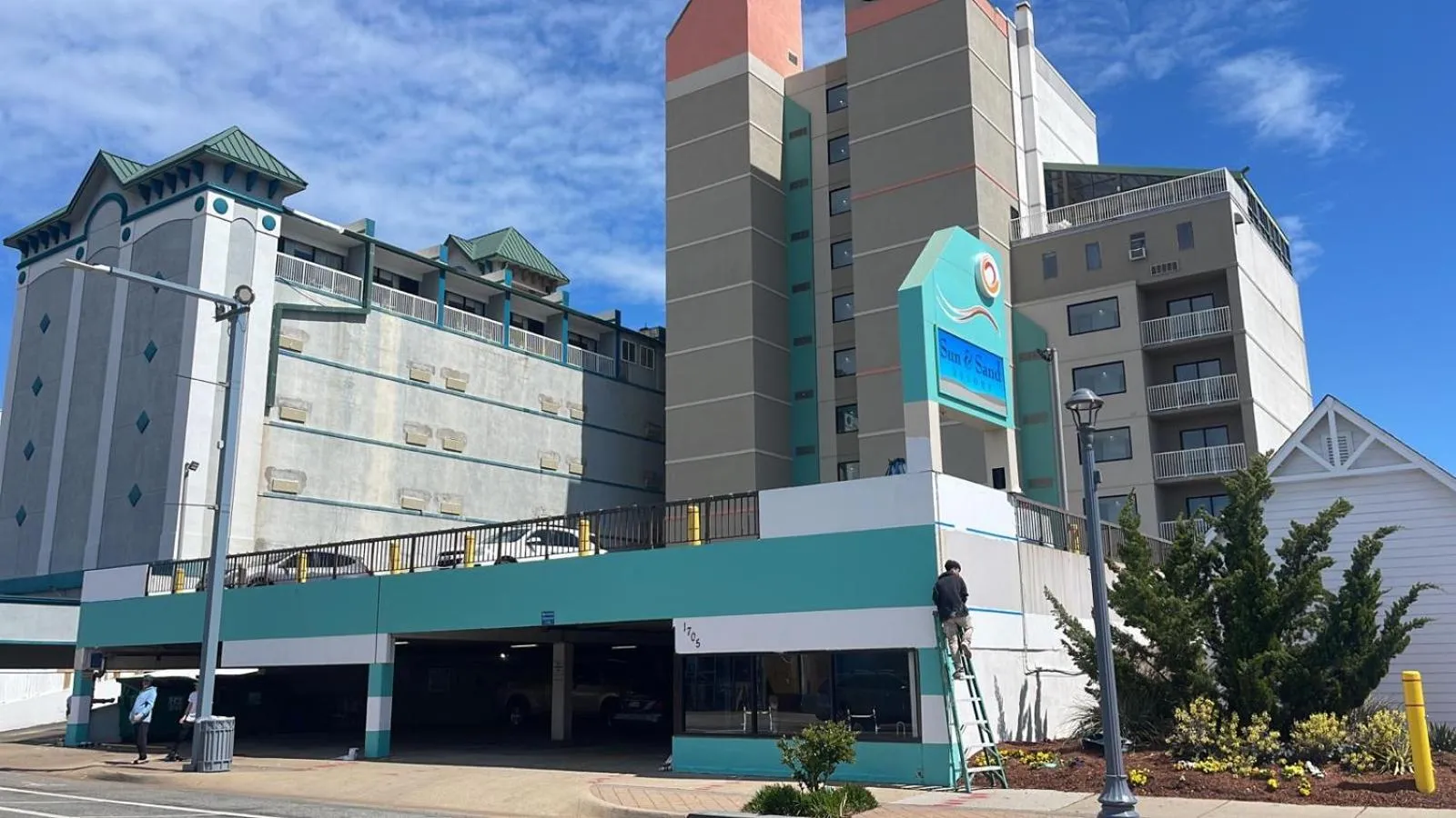 Property building in Sun & Sand Resort Oceanfront Suites