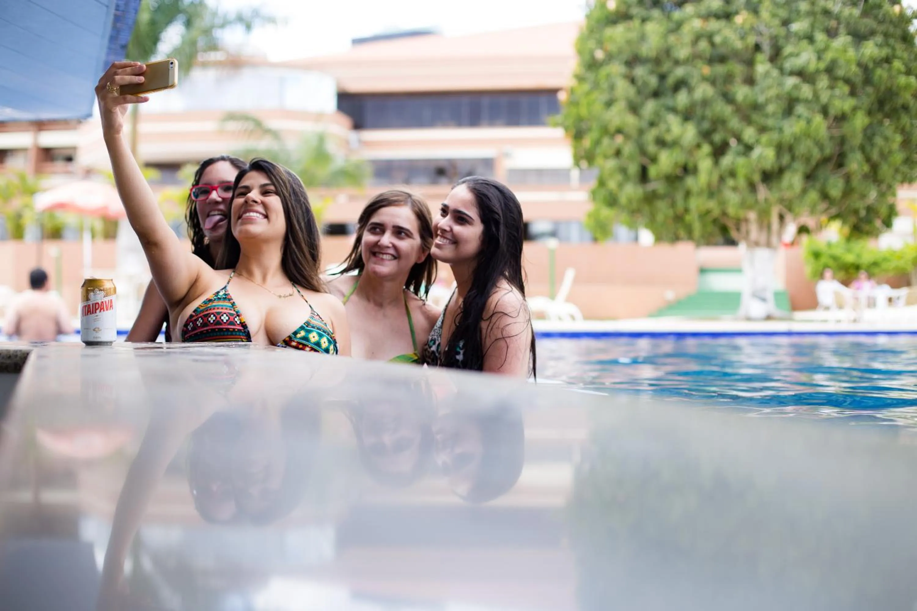 group of guests in Garden Hotel