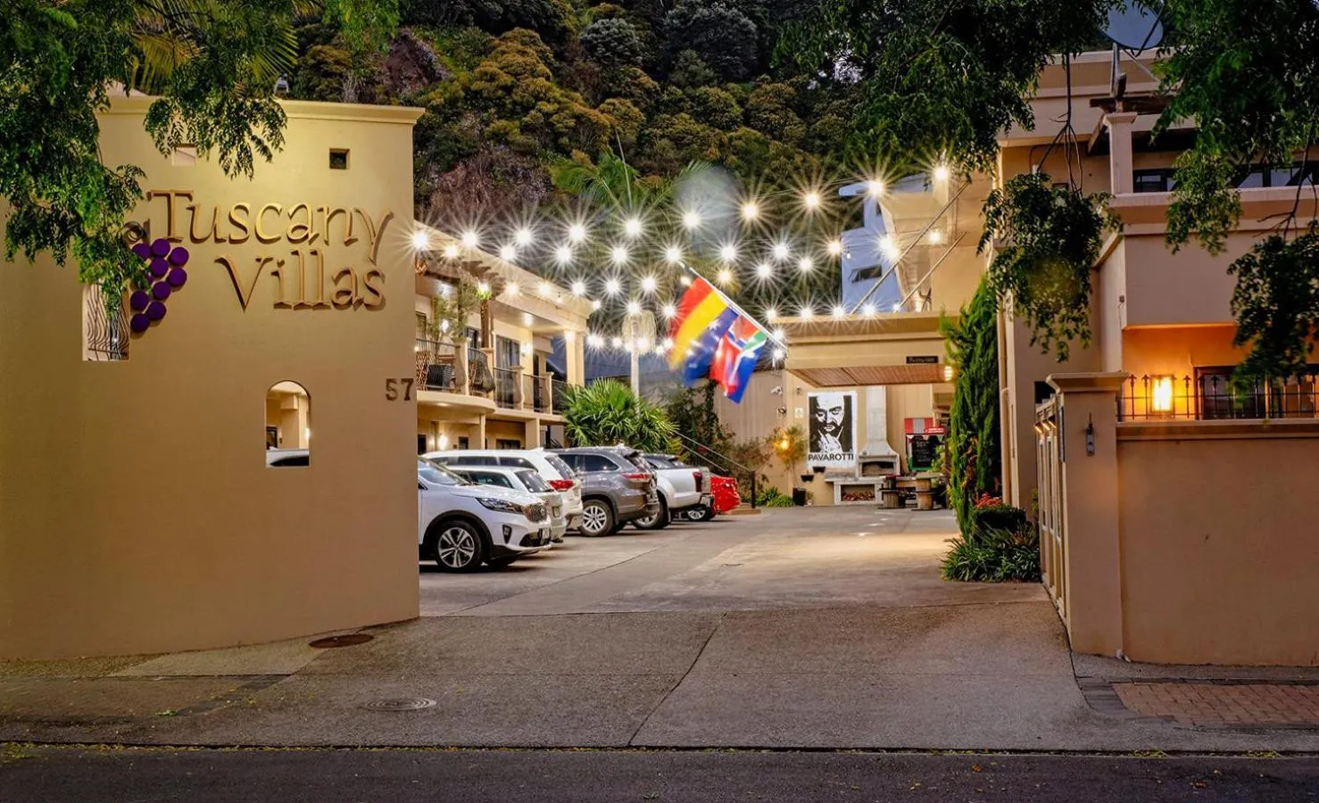 Facade/entrance in Tuscany Villas Whakatane