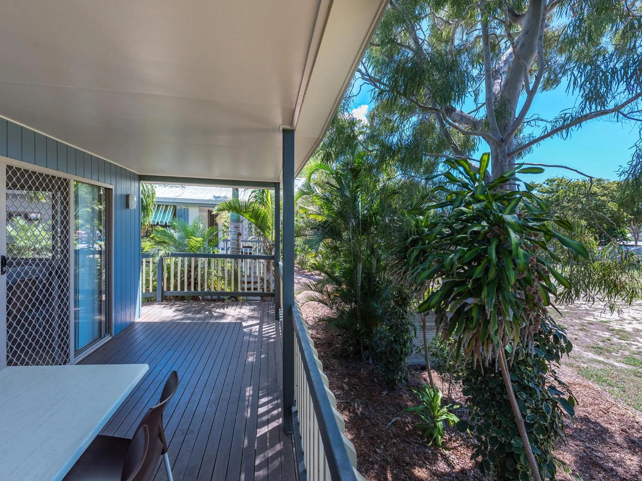 Balcony/Terrace in NRMA Woodgate Beach Holiday Park