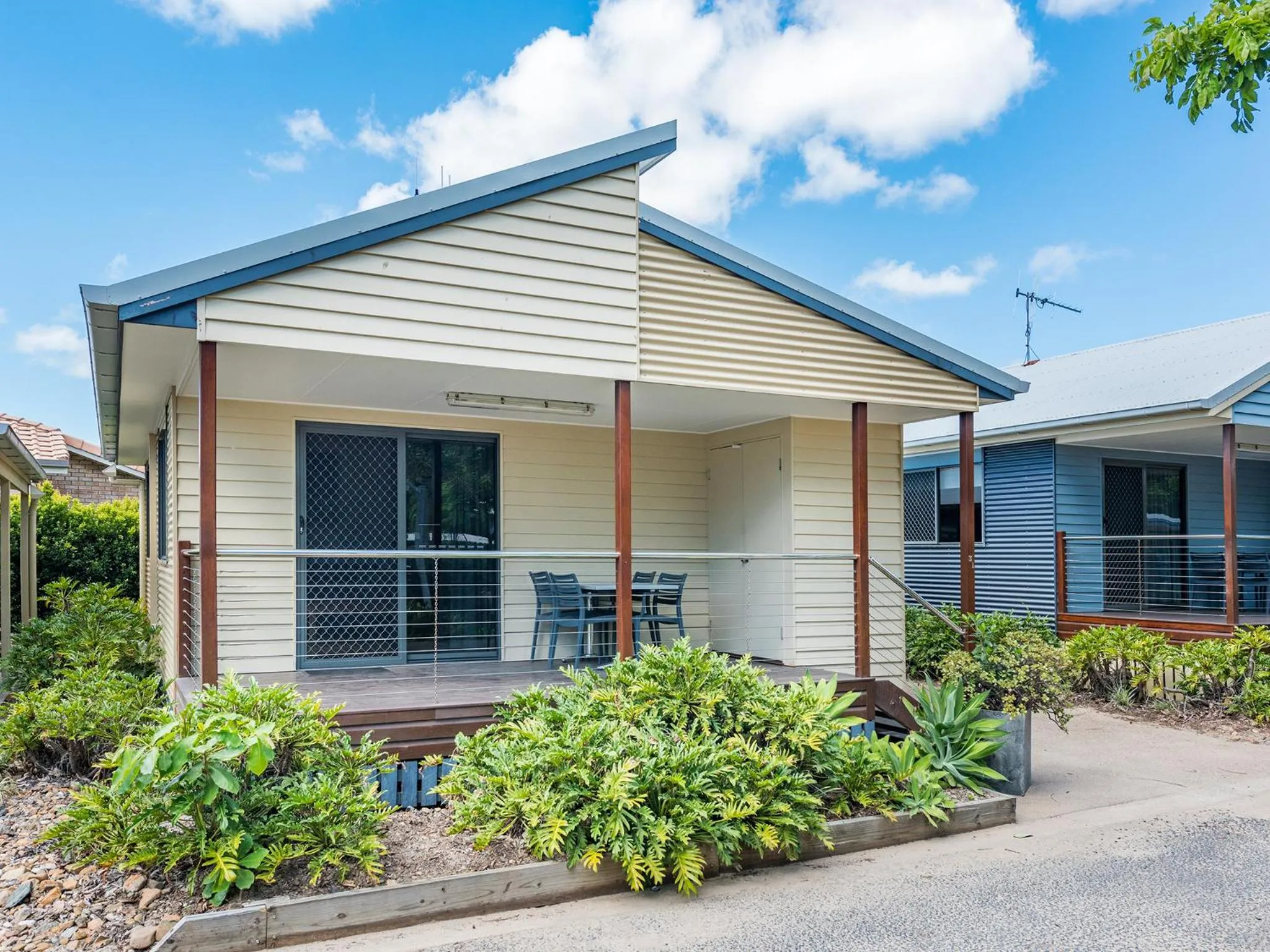 Balcony/Terrace in NRMA Woodgate Beach Holiday Park