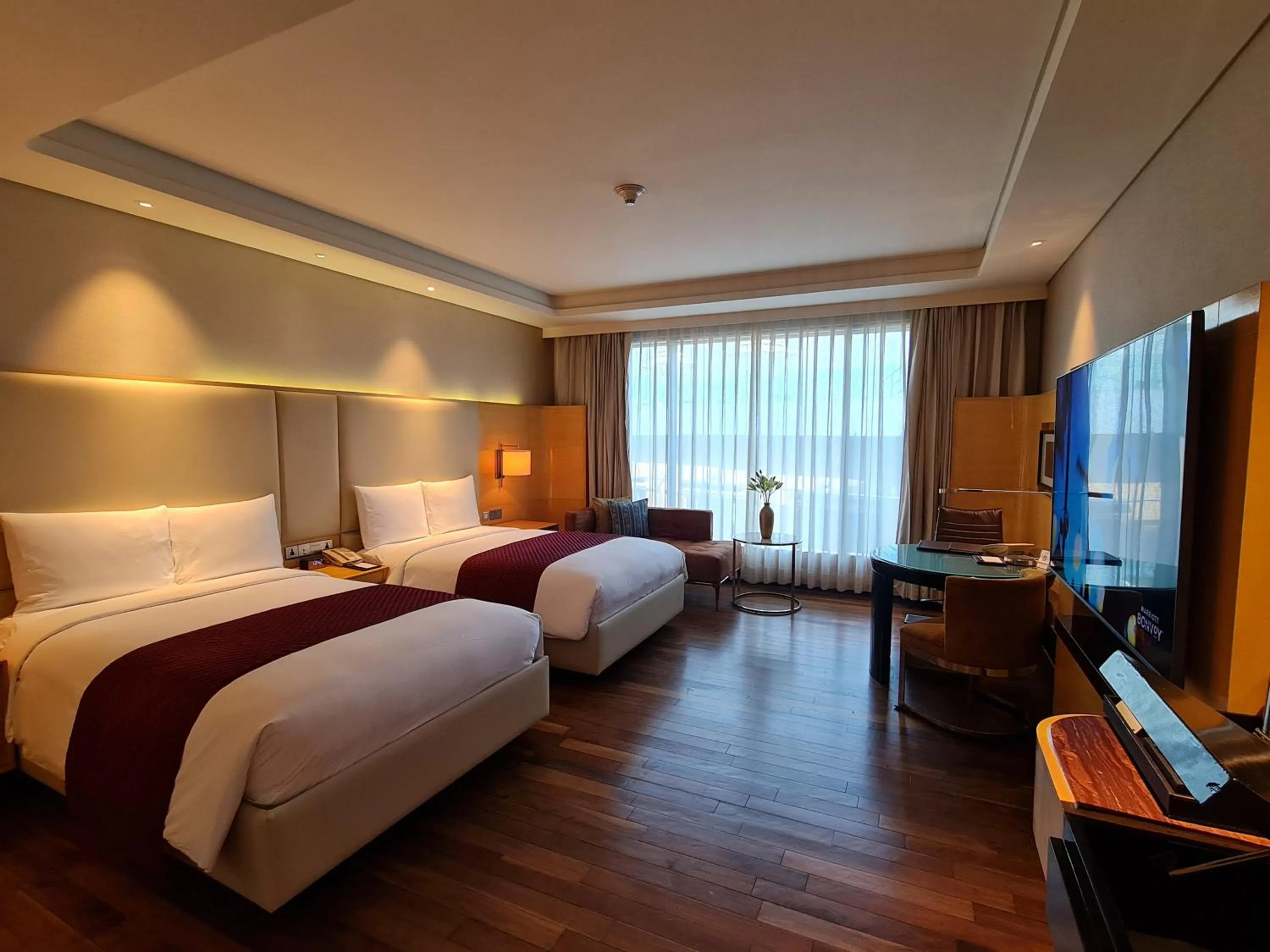 Bed in JW Marriott Hotel Chandigarh