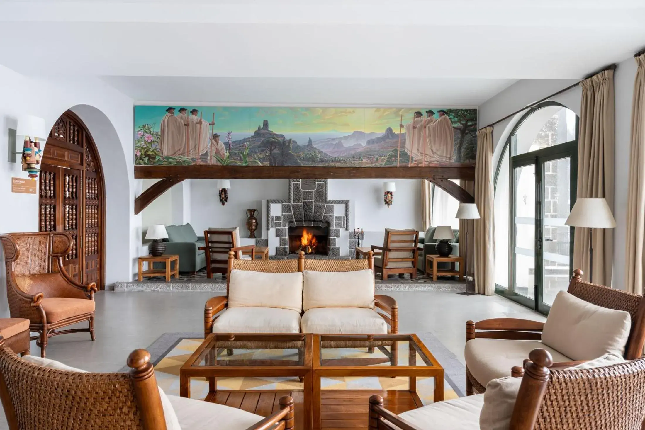 Living room in Parador de Cruz de Tejeda Living room in Parador de Cruz de Tejeda