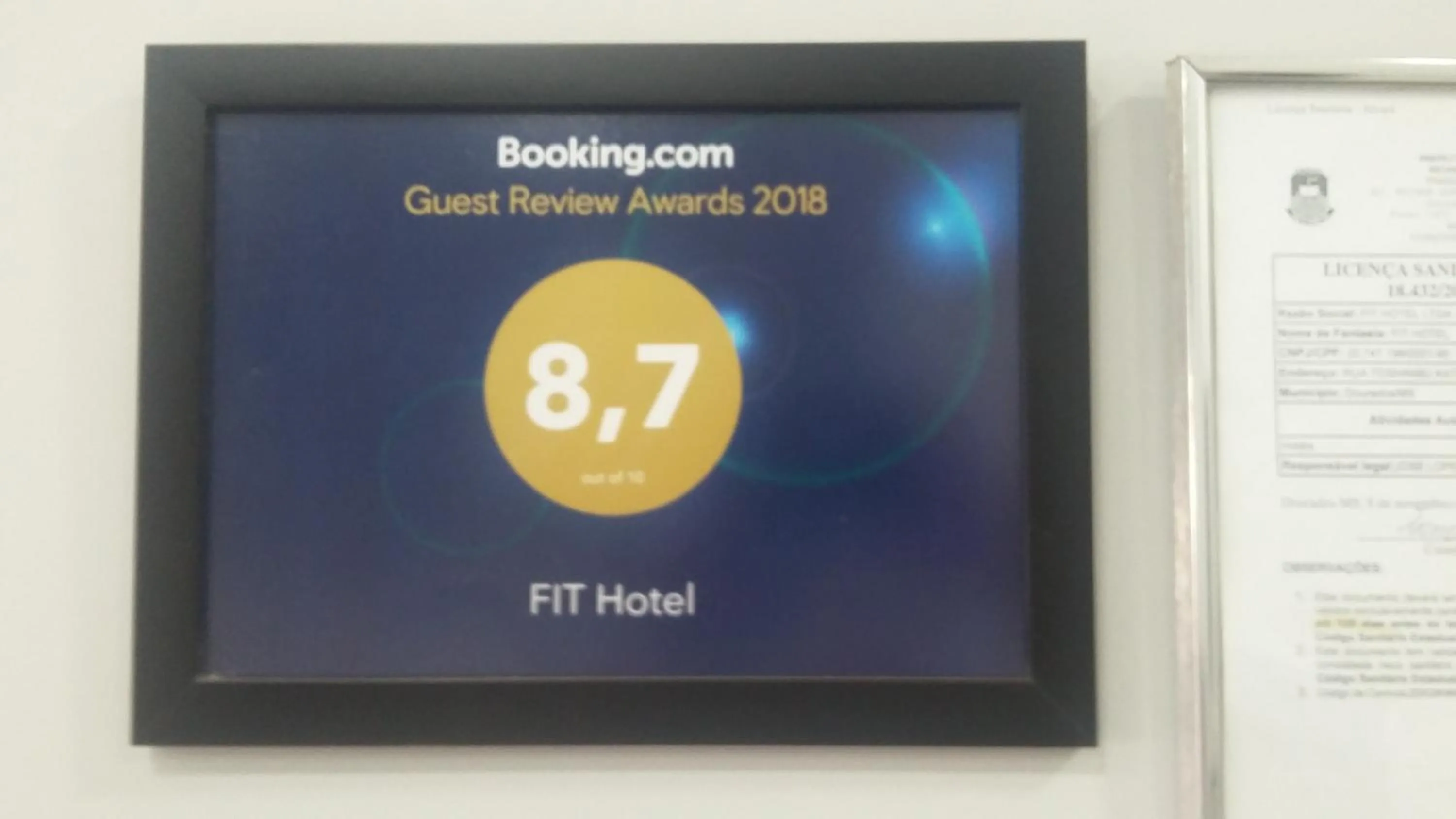 Certificate/Award in Fit hotel