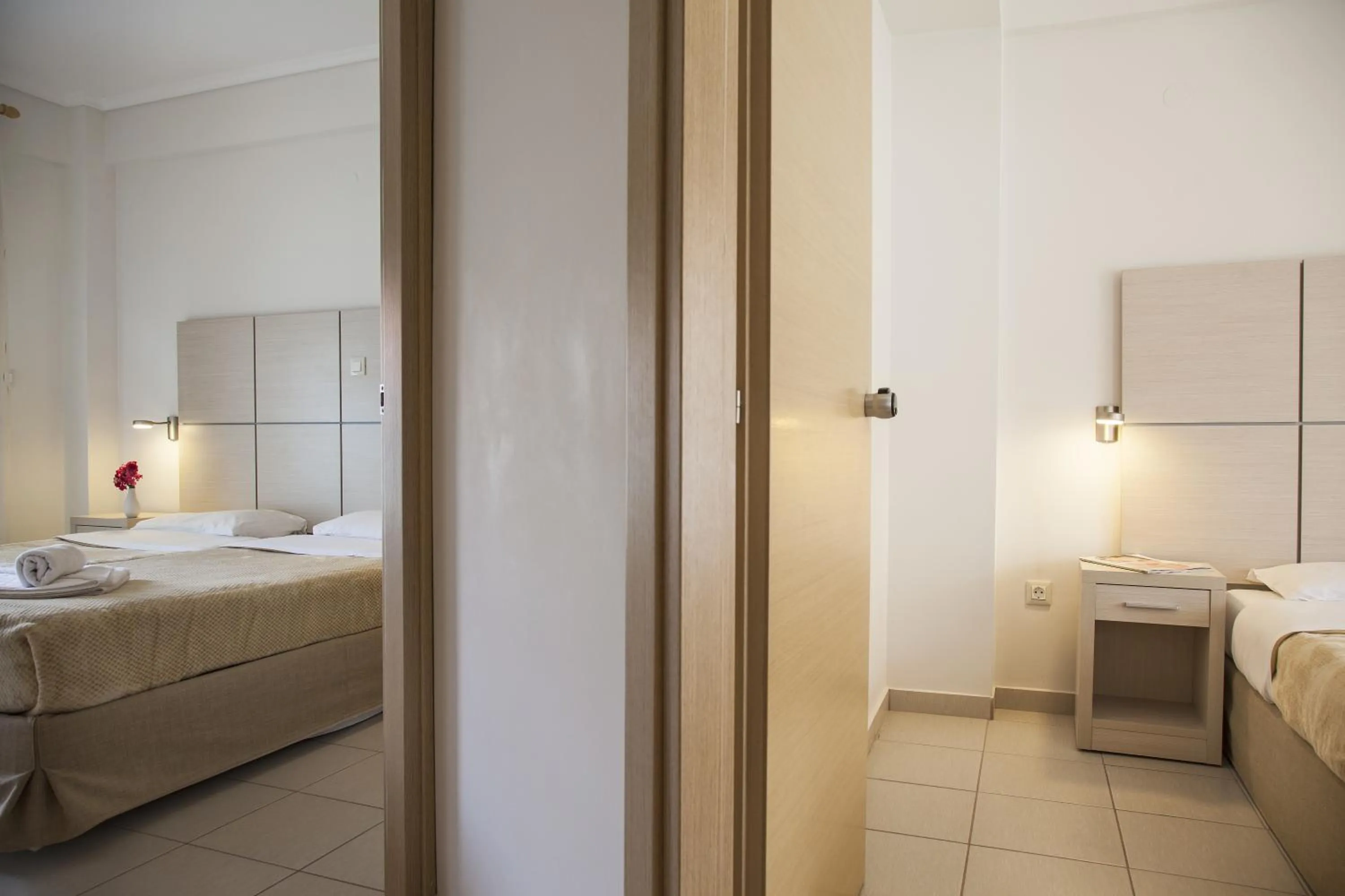 Bedroom, Bed in Hotel Mavridis