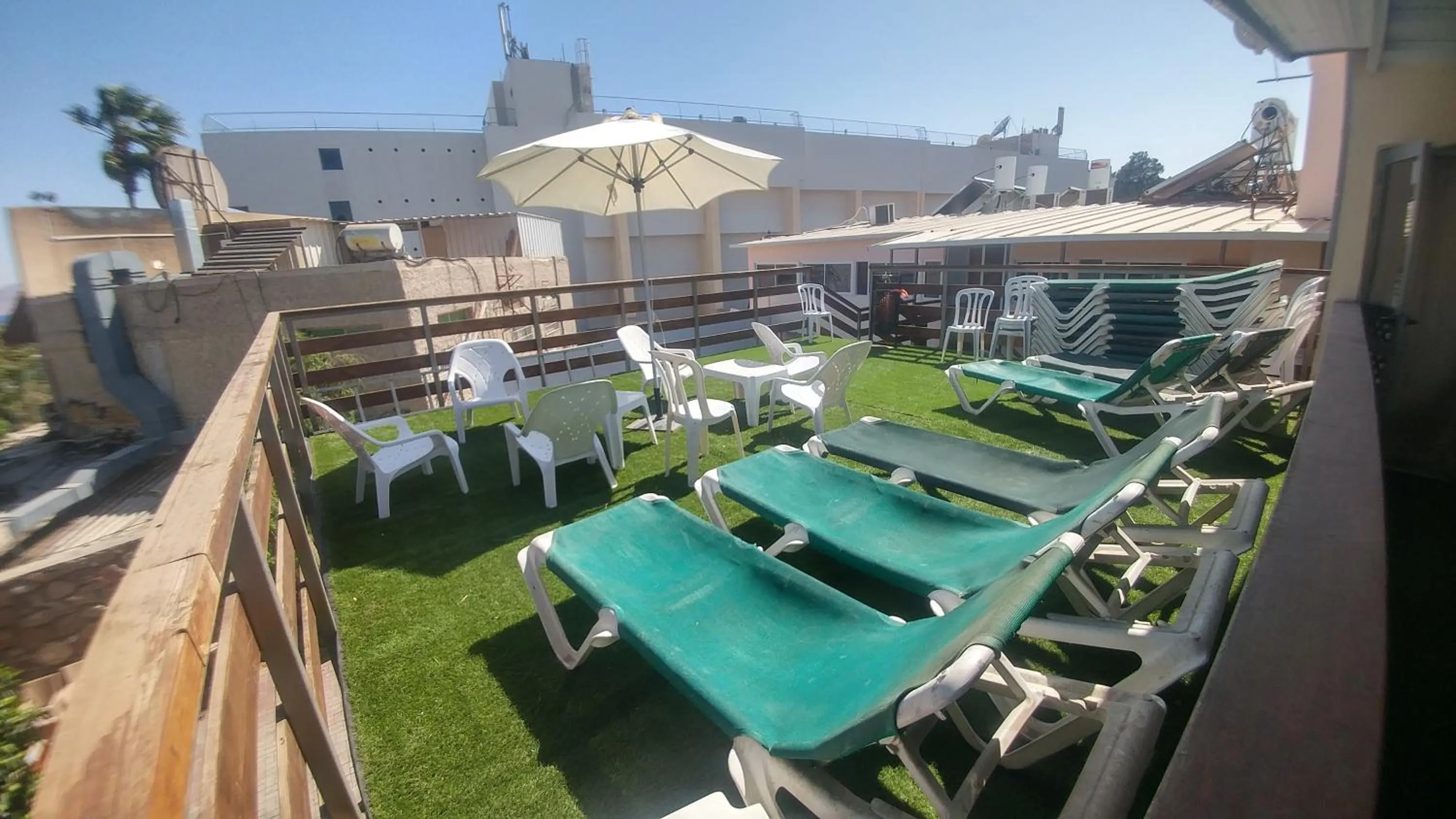 Balcony/Terrace in Arava Hostel