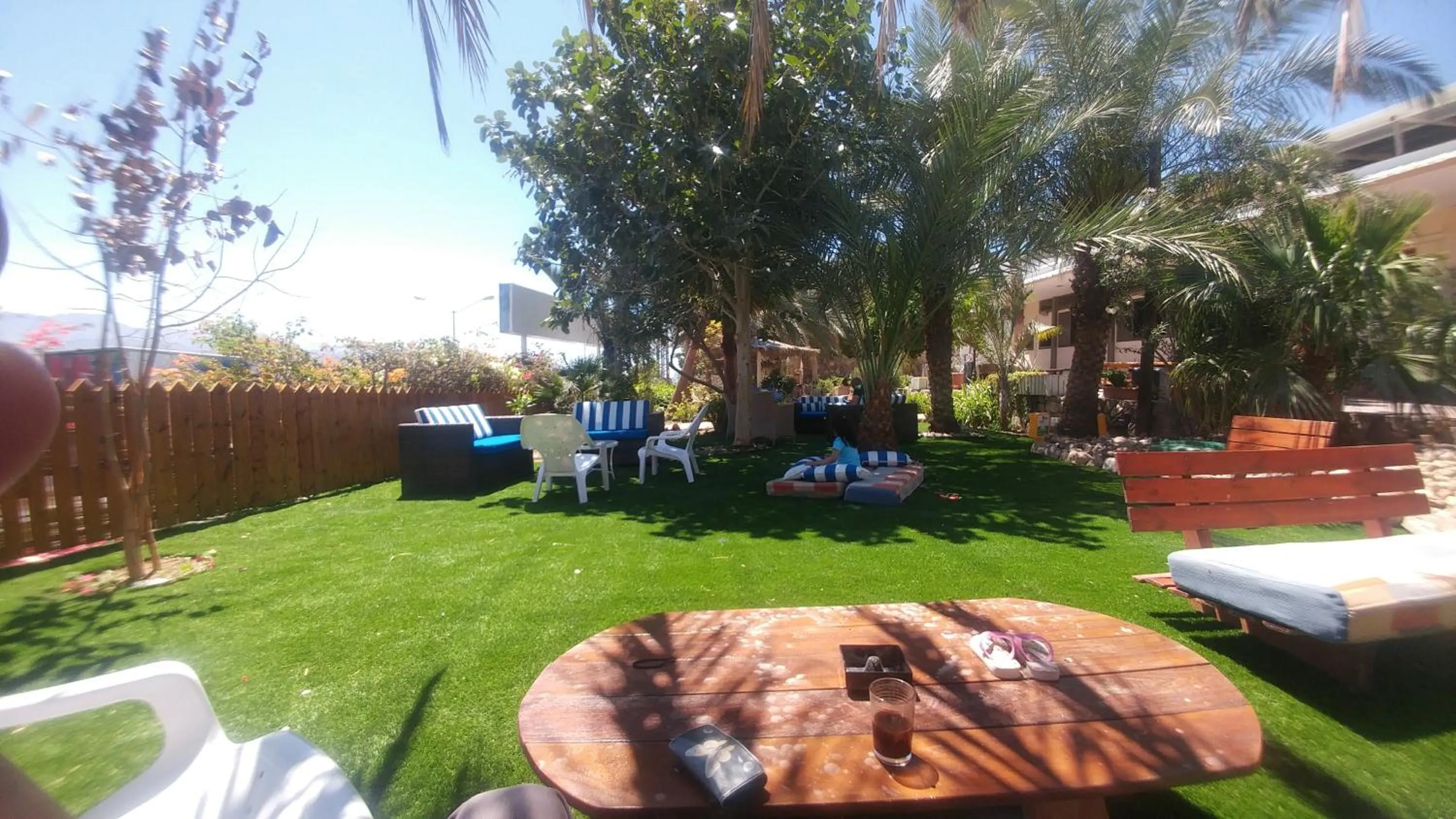 Garden in Arava Hostel