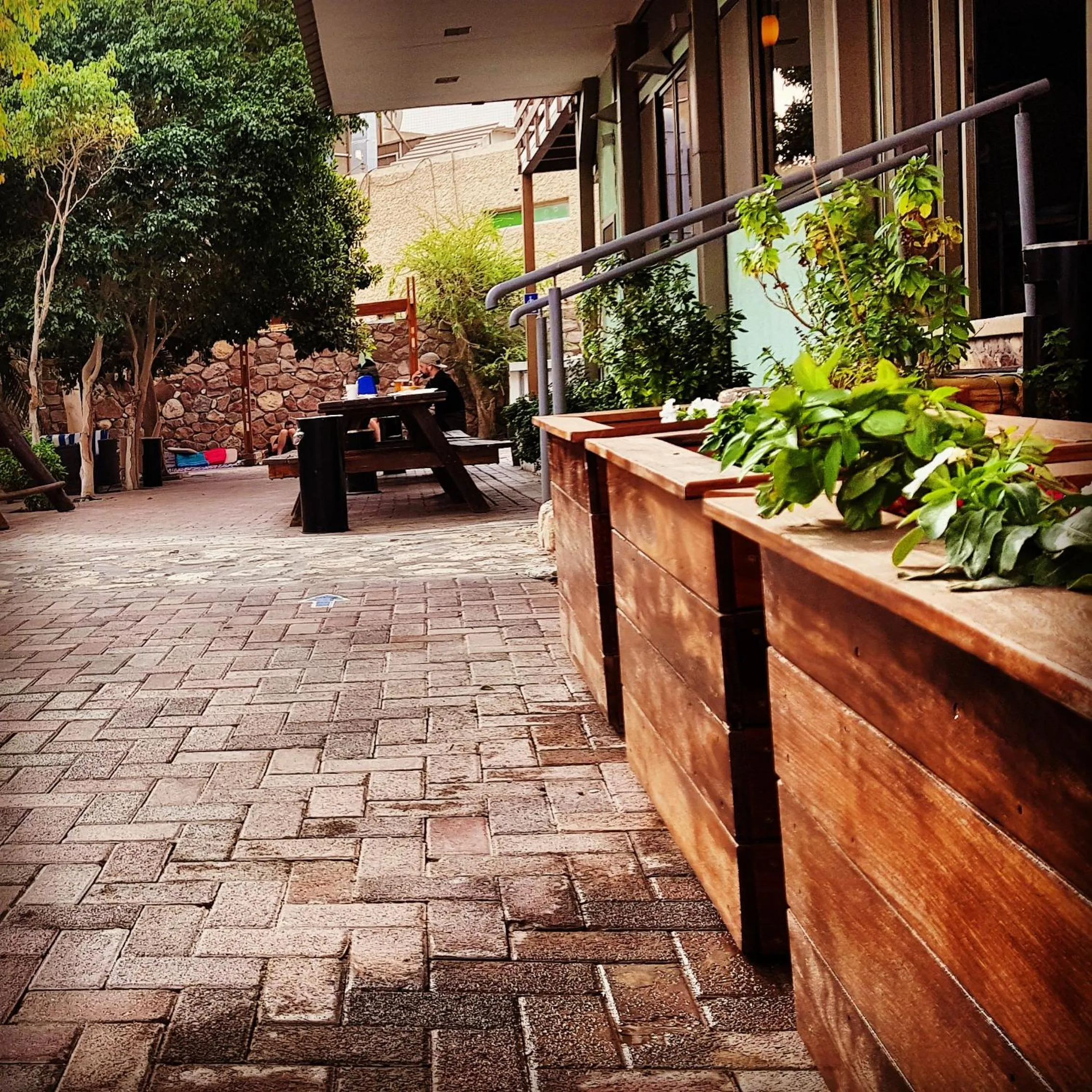 Decorative detail in Arava Hostel