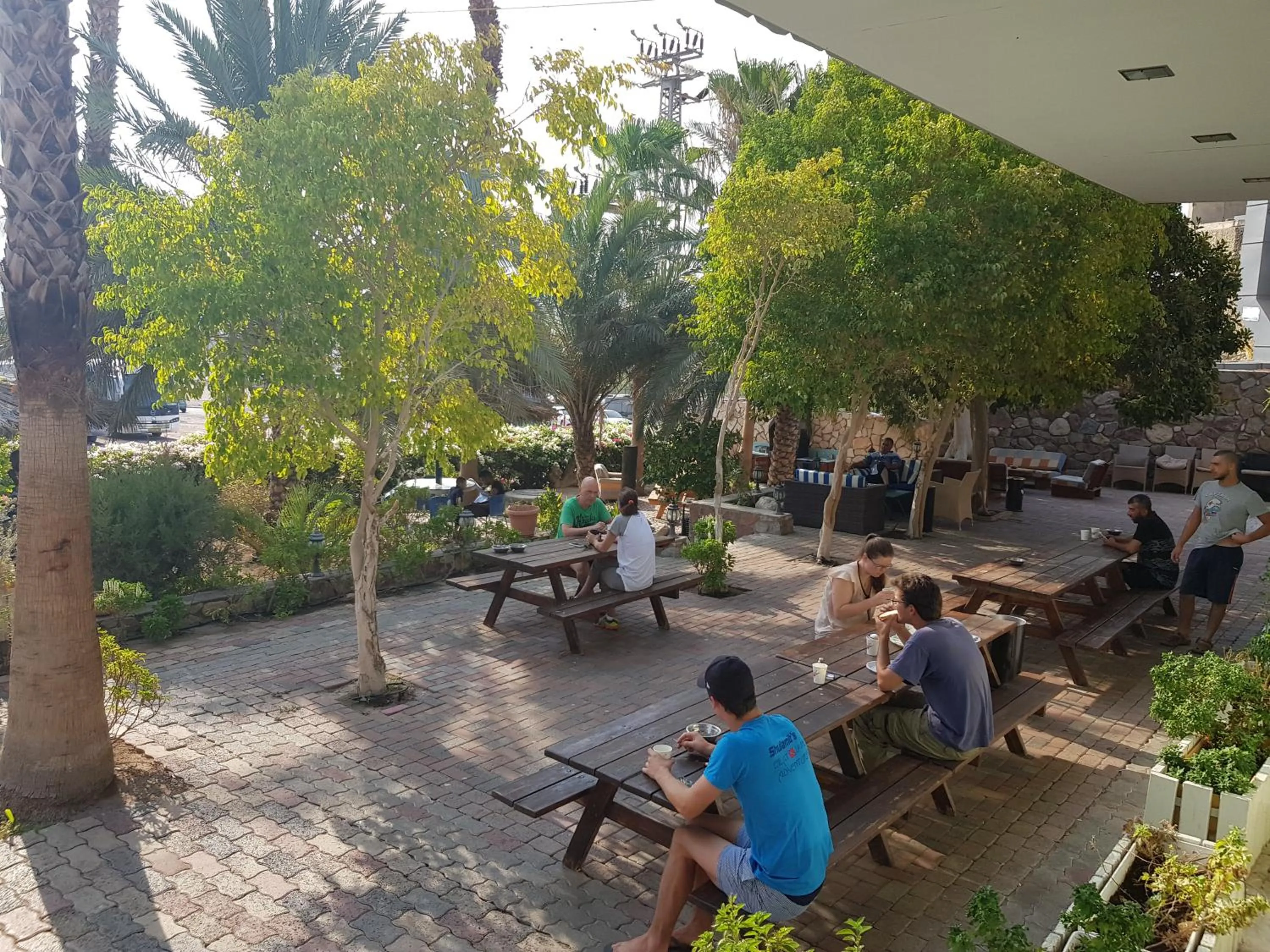 Patio in Arava Hostel