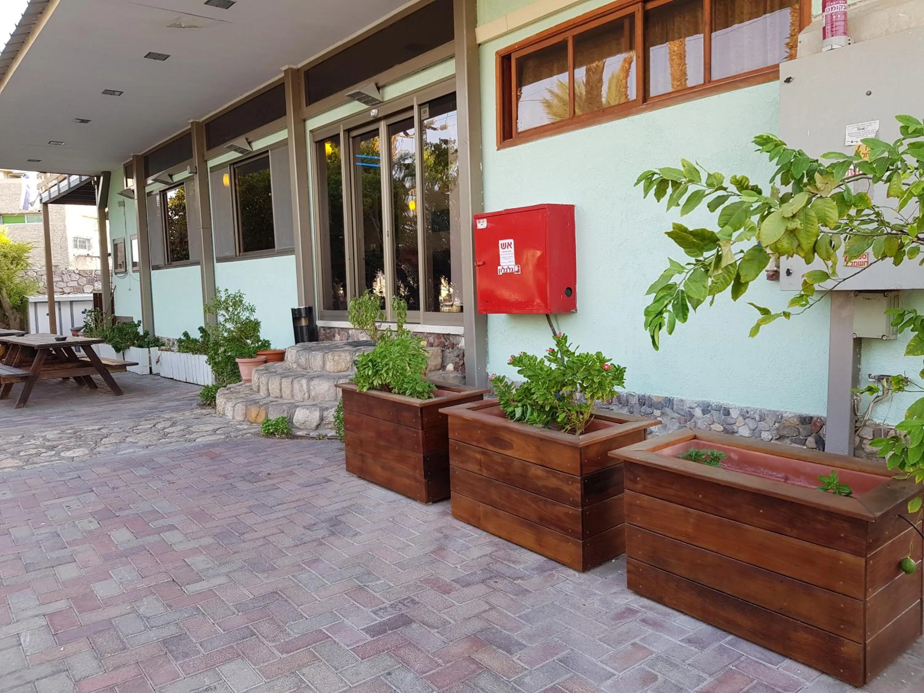 Facade/entrance in Arava Hostel