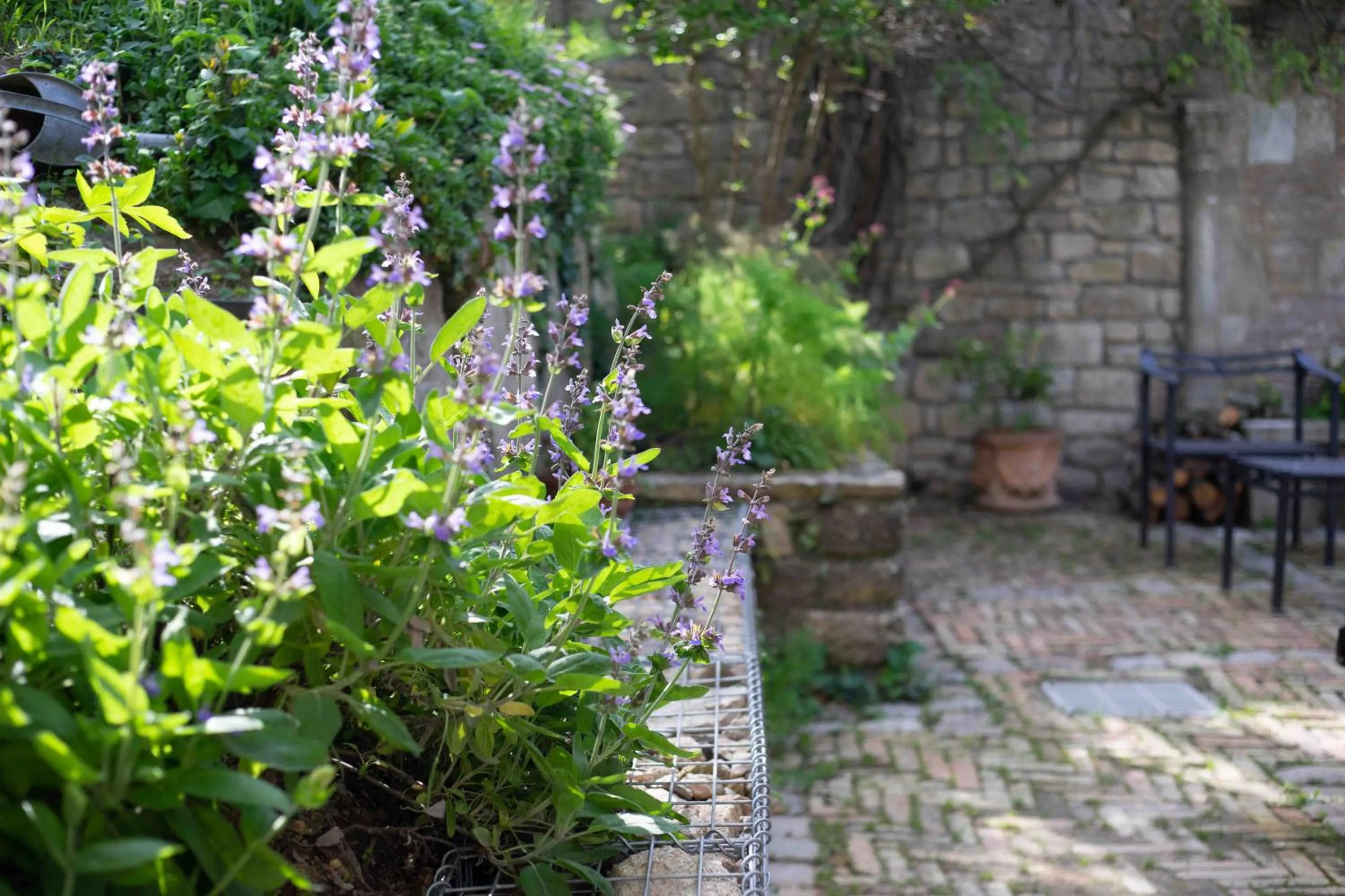 Patio in Auberge Bretonne