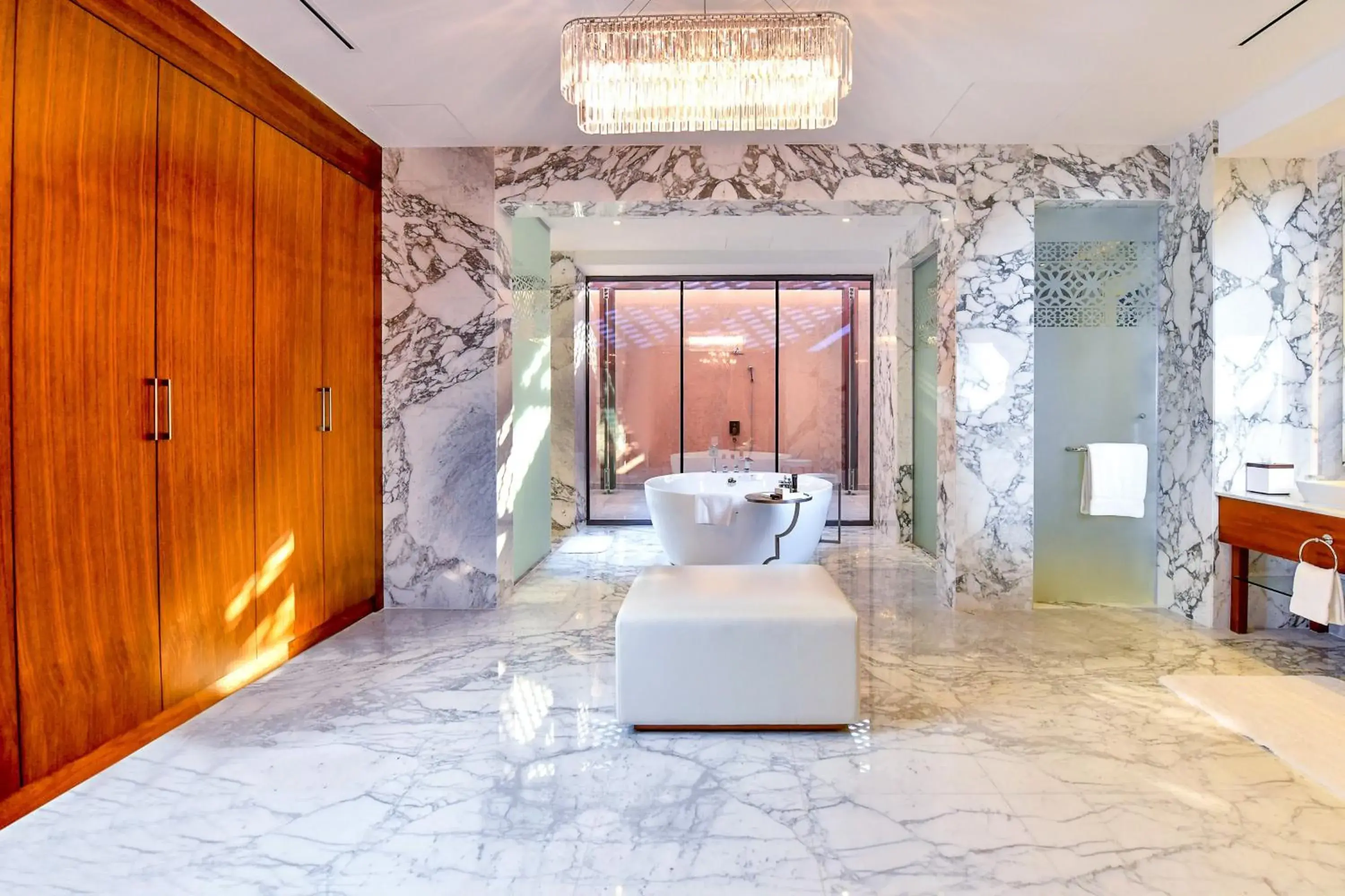Bathroom, Bed in Royal Saray Resort