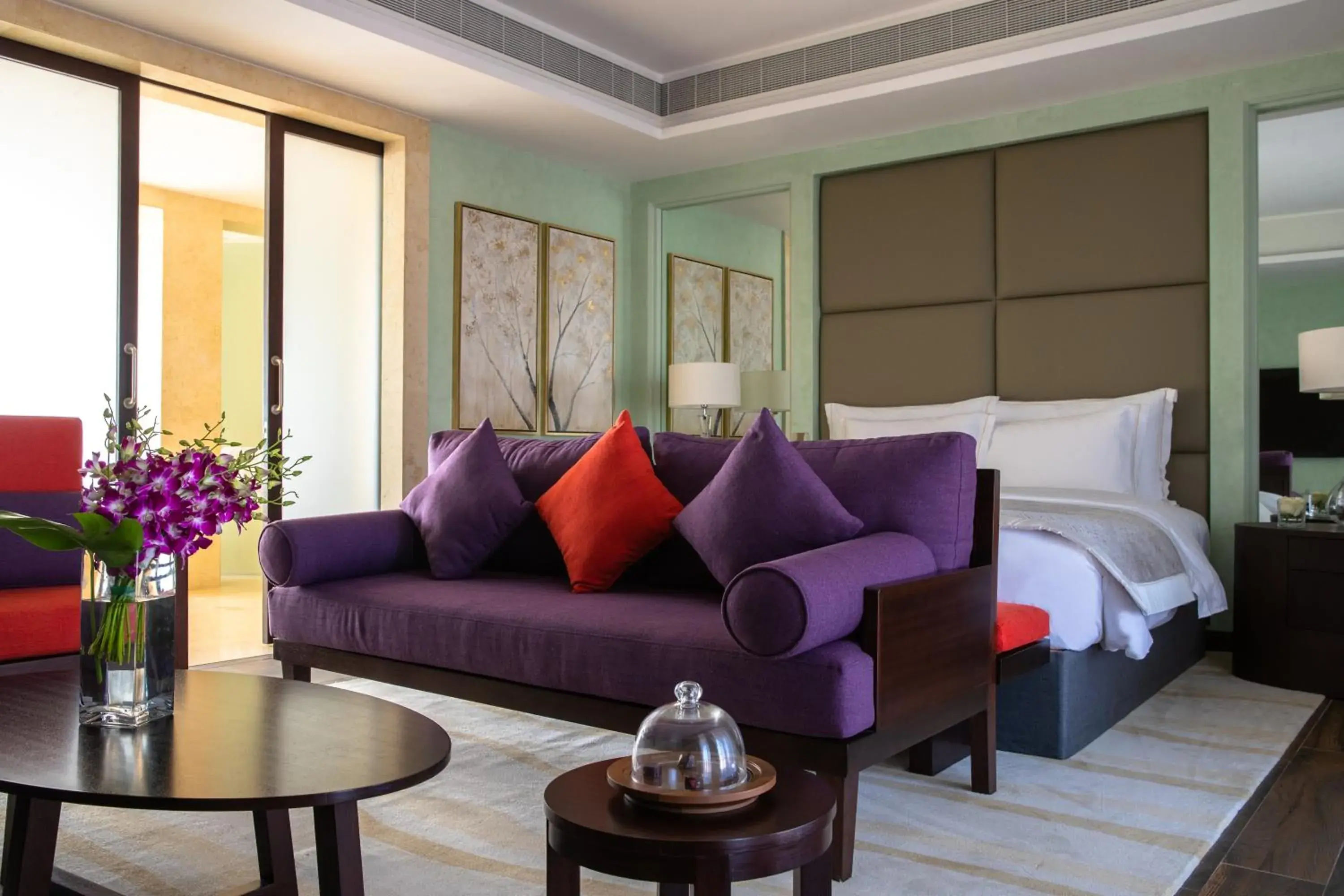 Bed, Seating Area in Royal Saray Resort