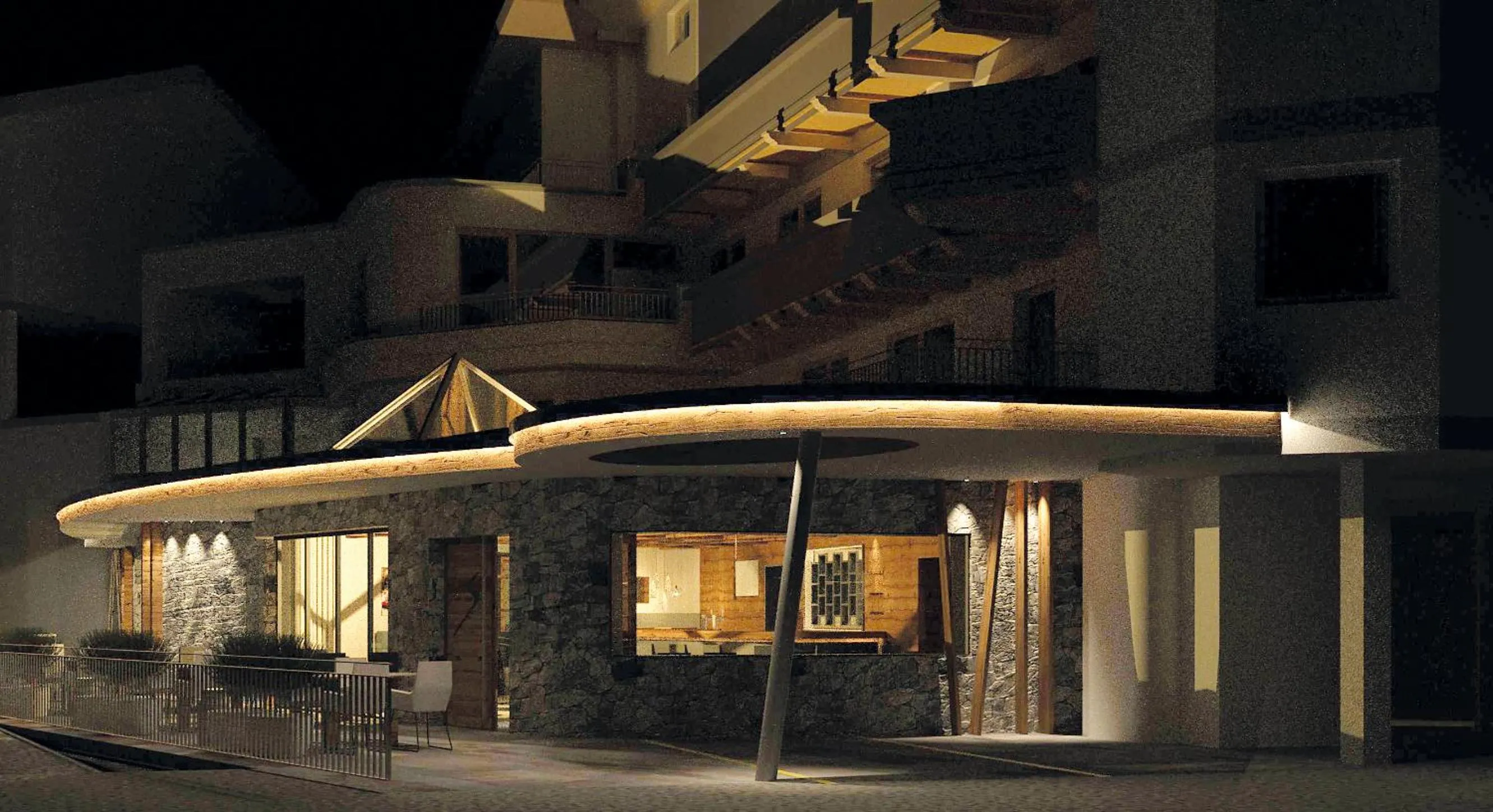 Facade/entrance in stefan Hotel