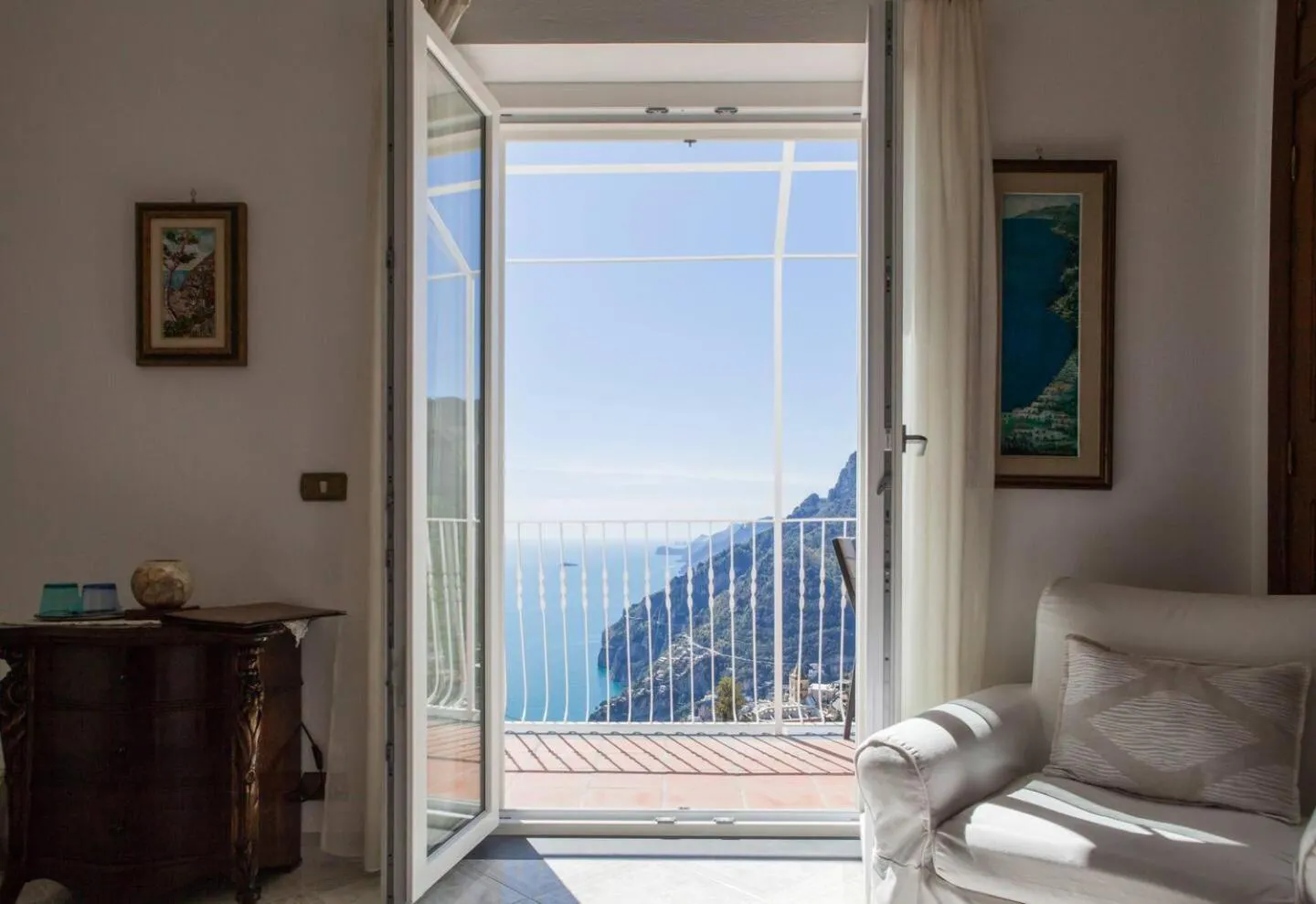 Sea view in B&B Mamma Rosa Positano