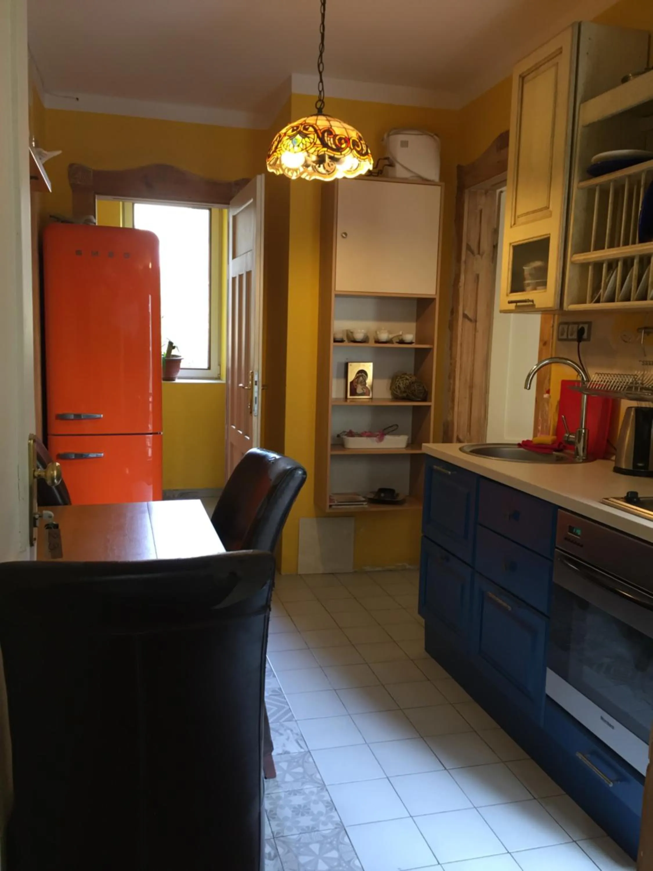 Communal kitchen in Orient Express Guest House