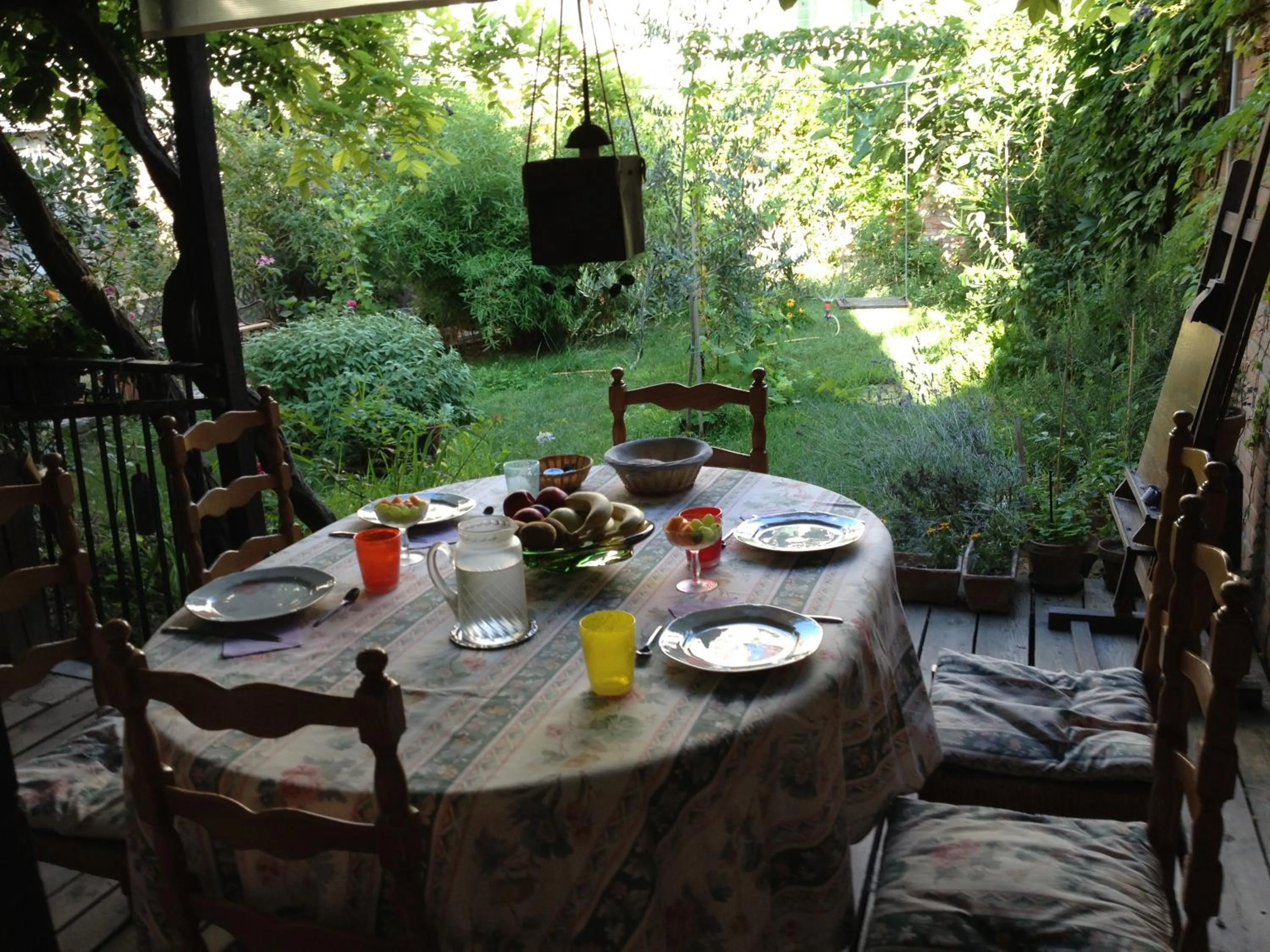 Garden view in b&b allo squero
