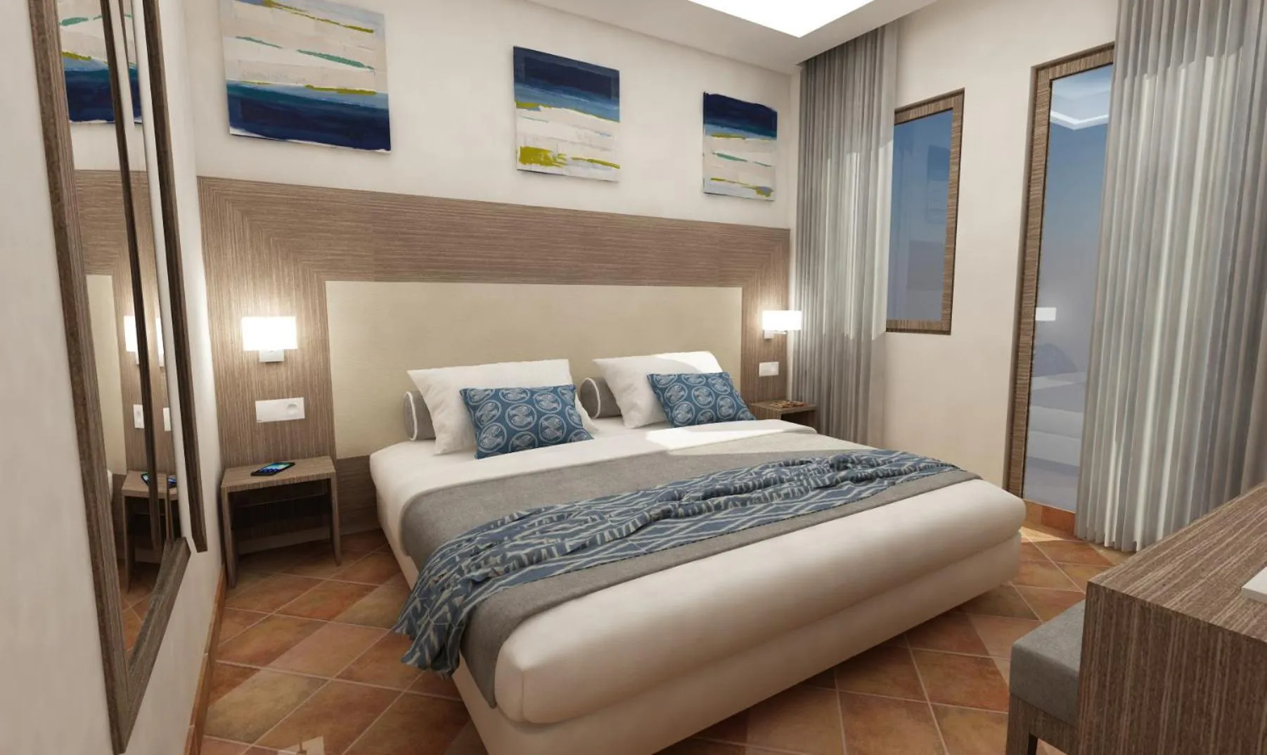 Bedroom, Bed in Paestum Inn Beach Resort
