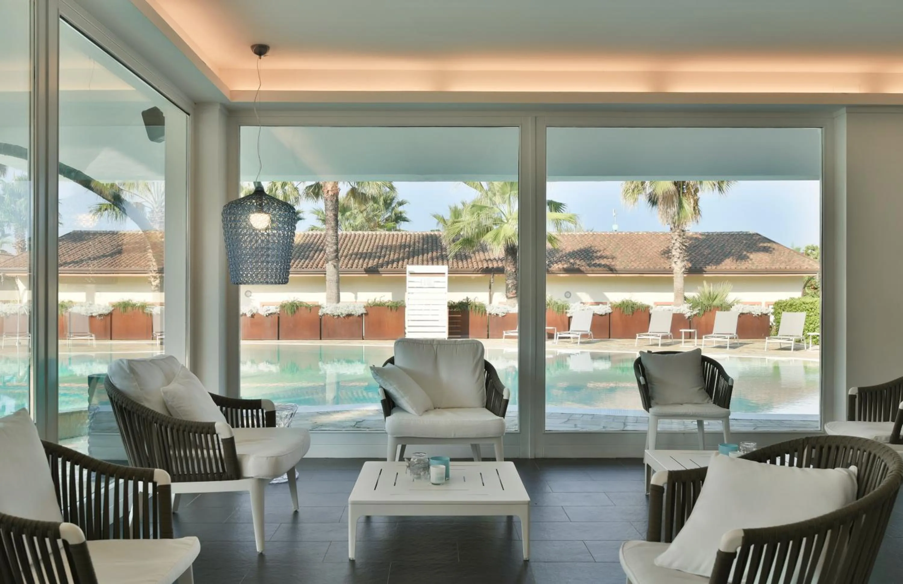 Pool view in Paestum Inn Beach Resort