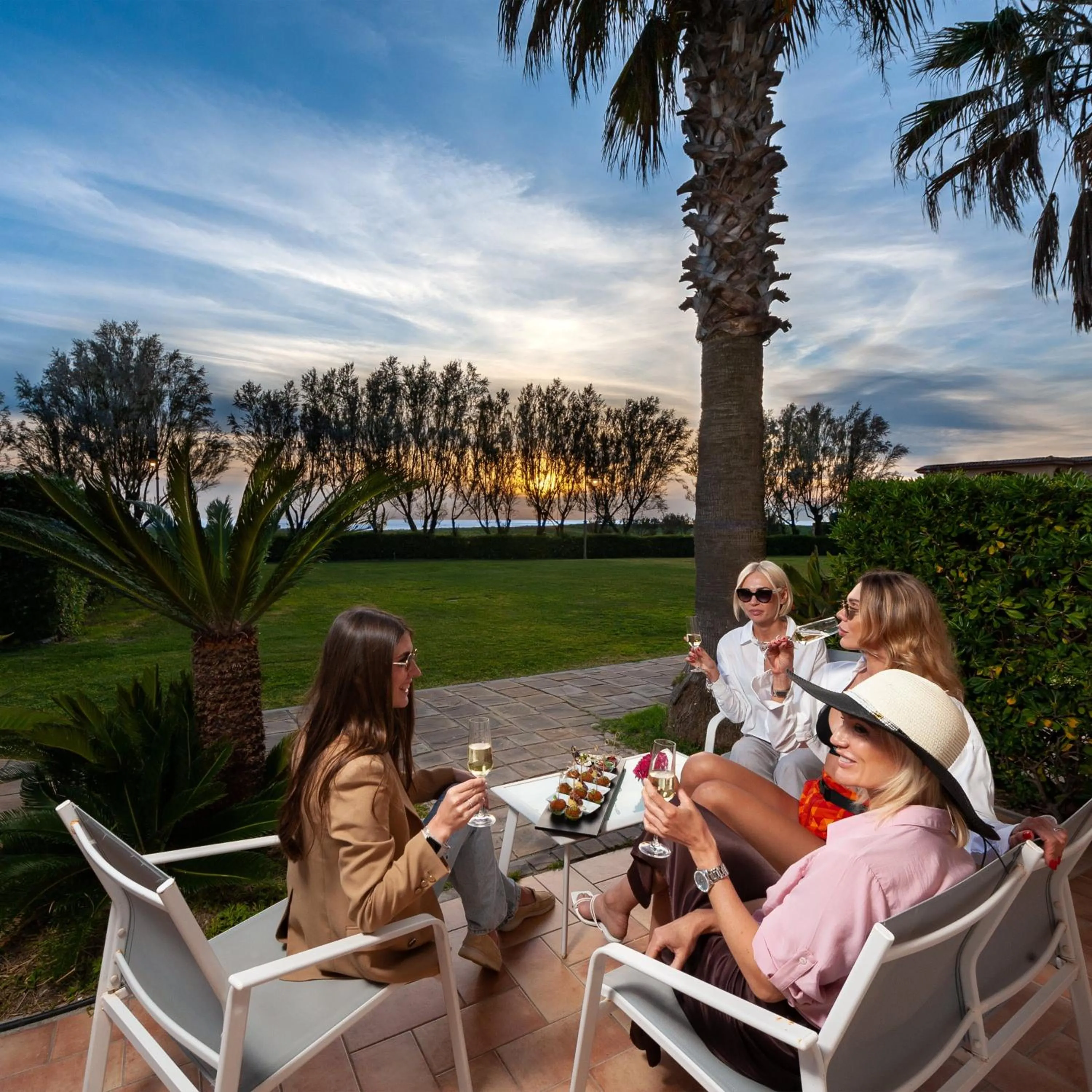 Patio in Paestum Inn Beach Resort